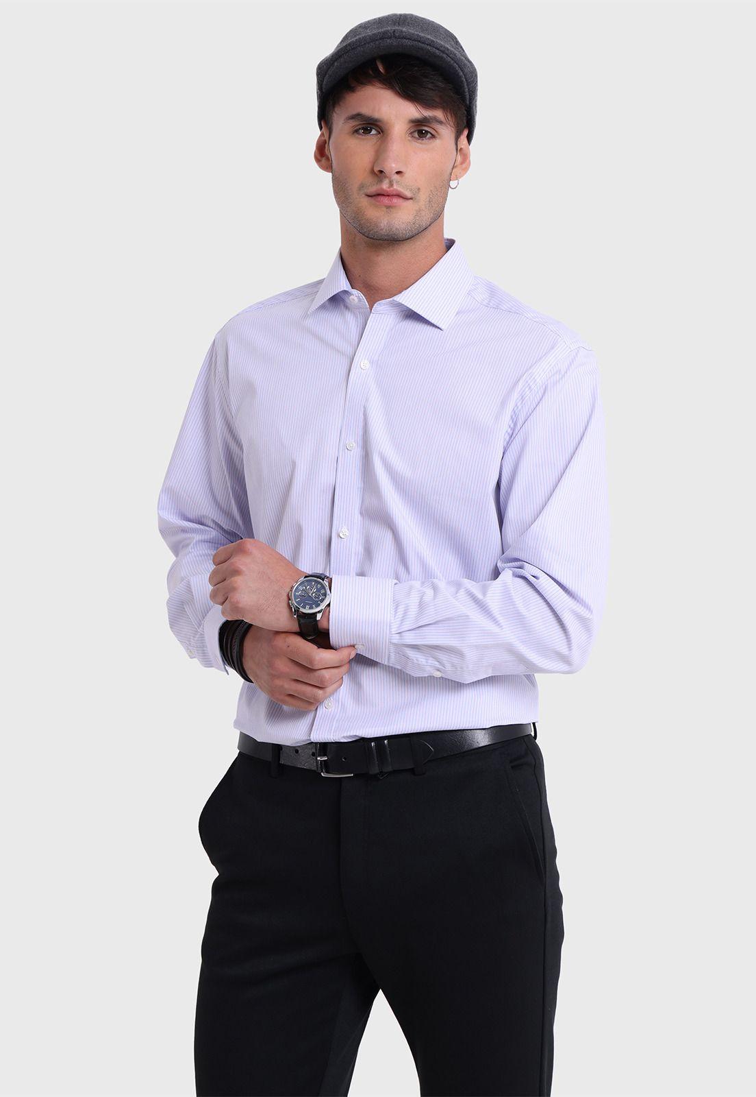 Camisa Formal Spandex Rayas Arrow-1