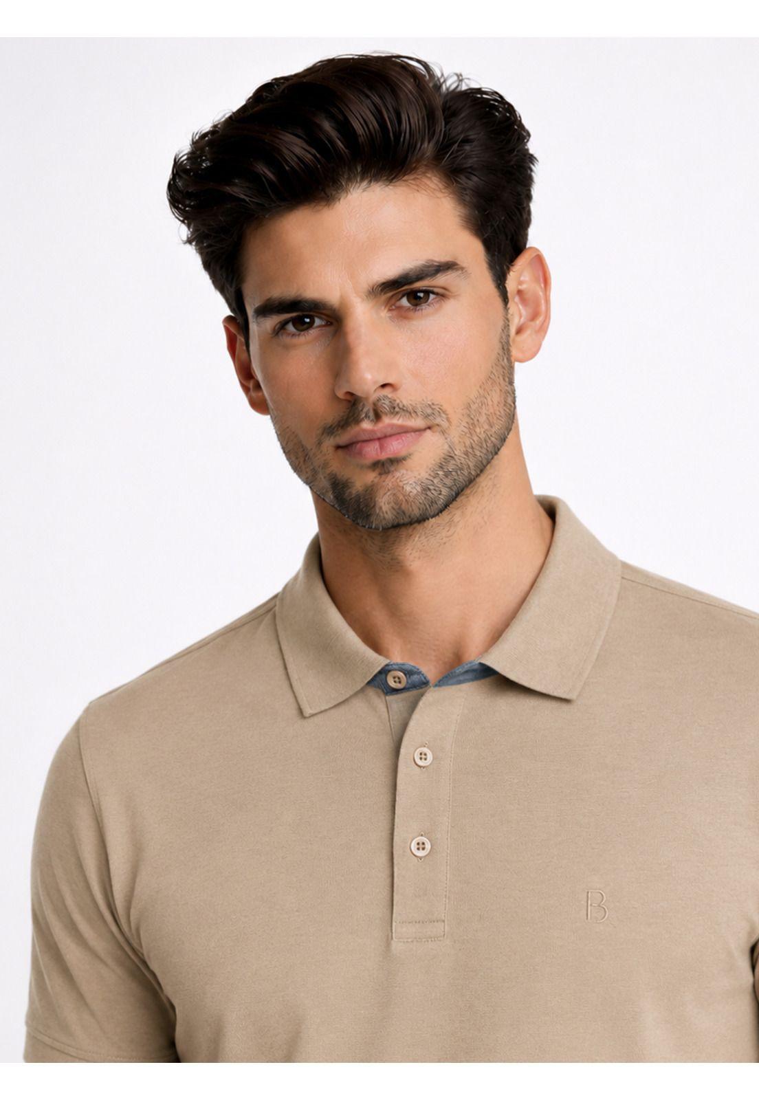 Polera Pique Regular Fit Café Piero Butti PBDVK50CA-2
