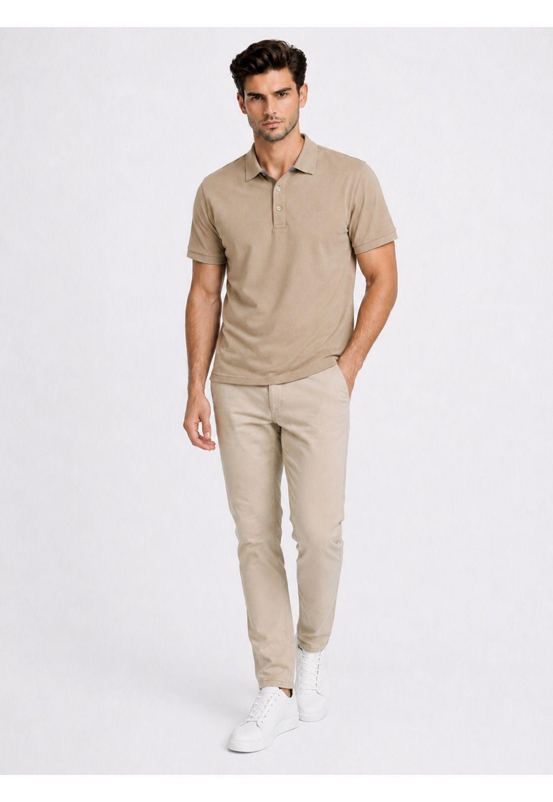 Polera Pique Regular Fit Café Piero Butti PBDVK50CA-3
