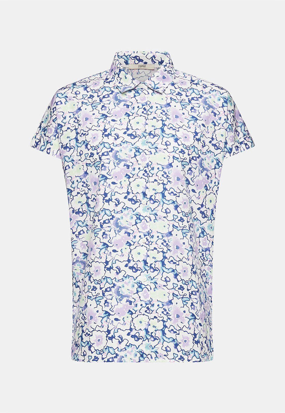 Blusa Estampado Floral Manga Corta Mujer Esprit-3