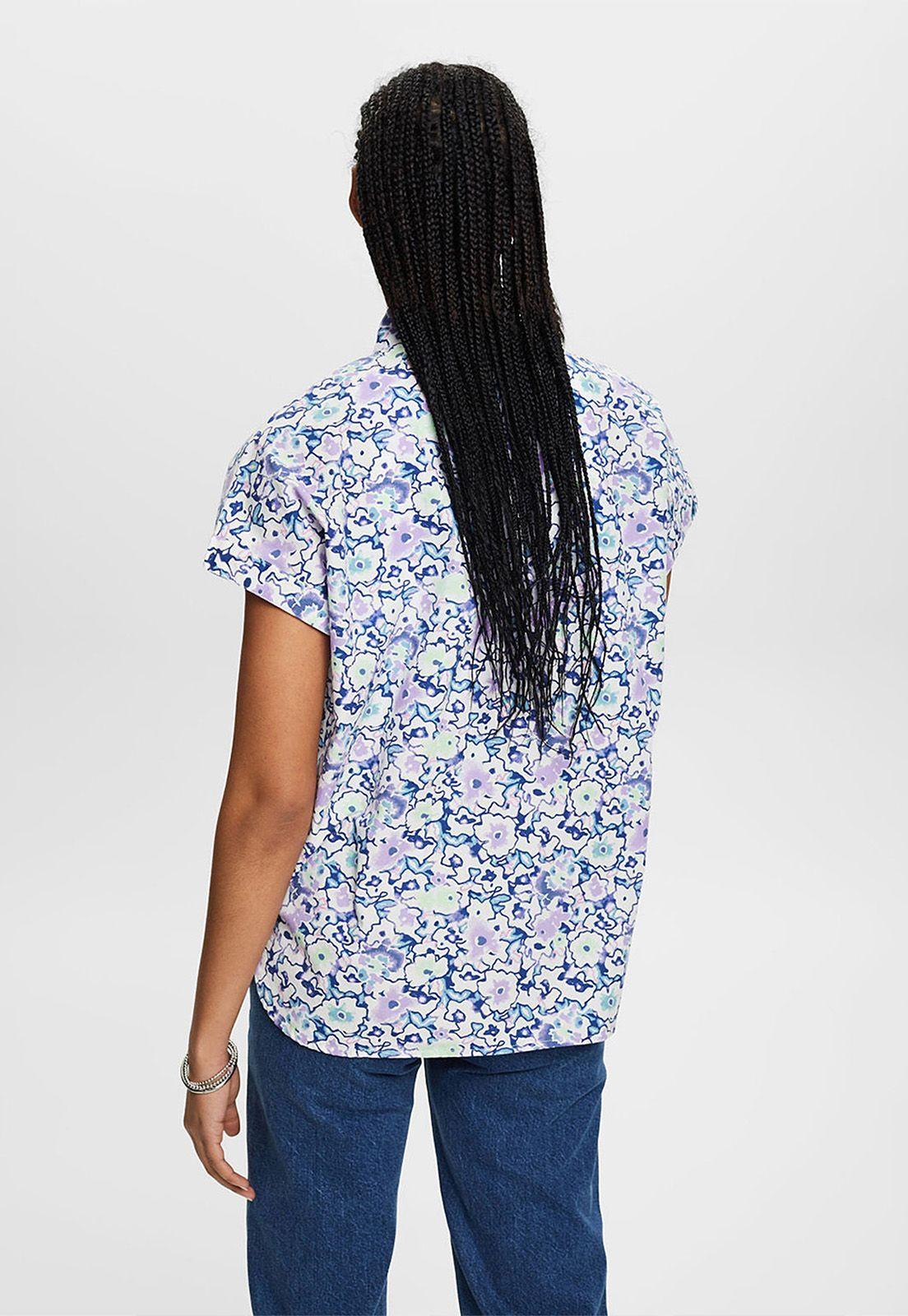 Blusa Estampado Floral Manga Corta Mujer Esprit-1