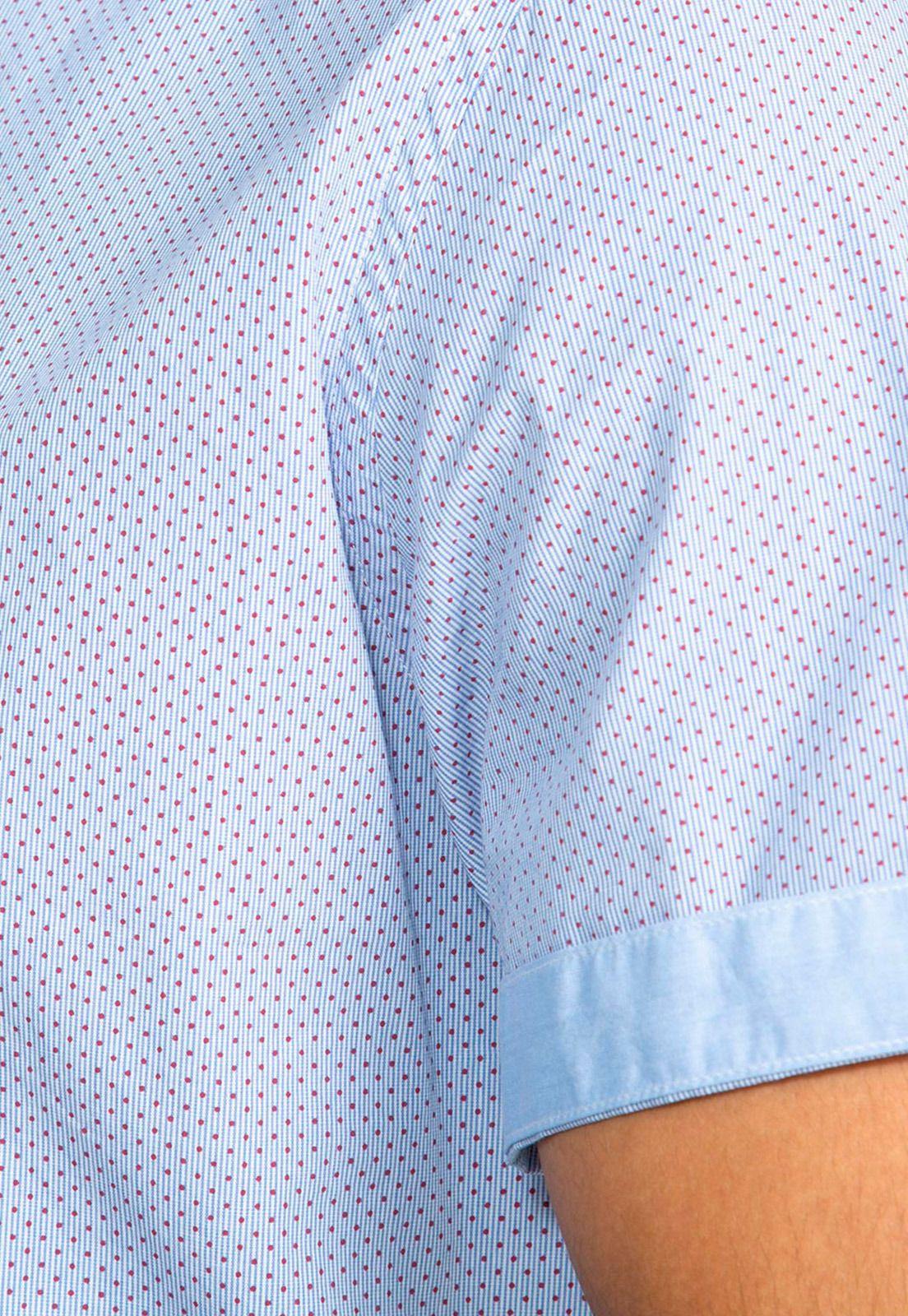 Camisa Manga Corta Celeste-3