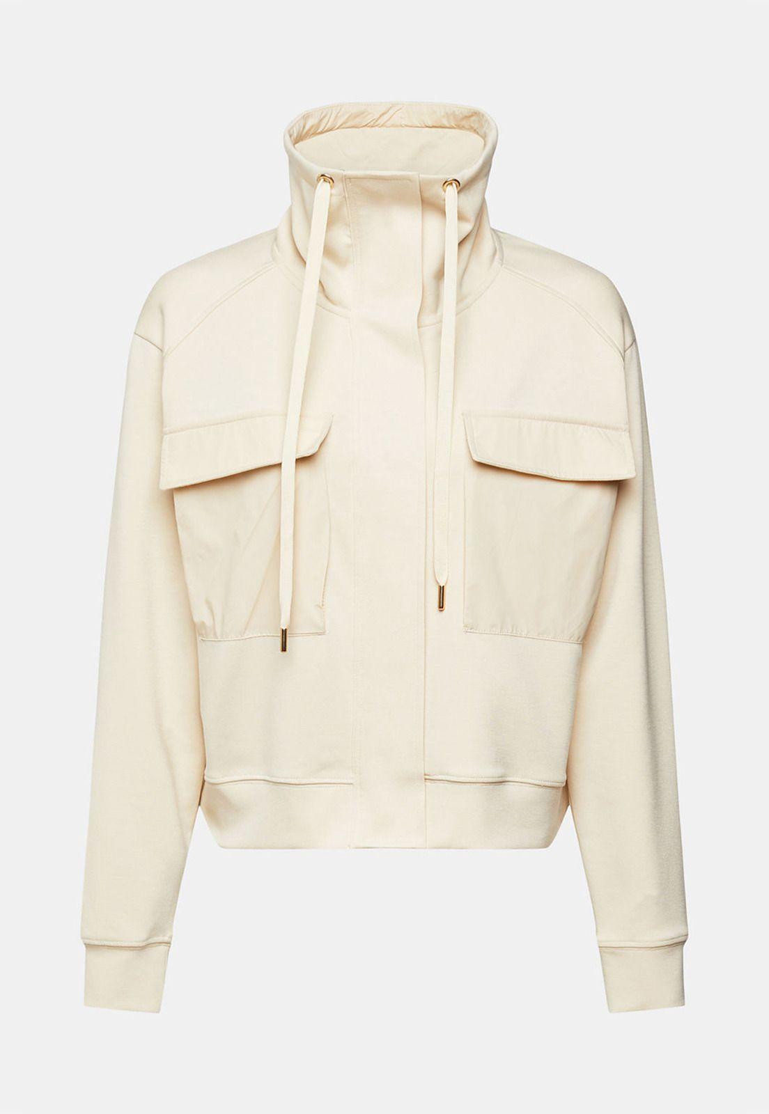 Chaqueta Holgada Con Cuello Mao Mujer Esprit-3