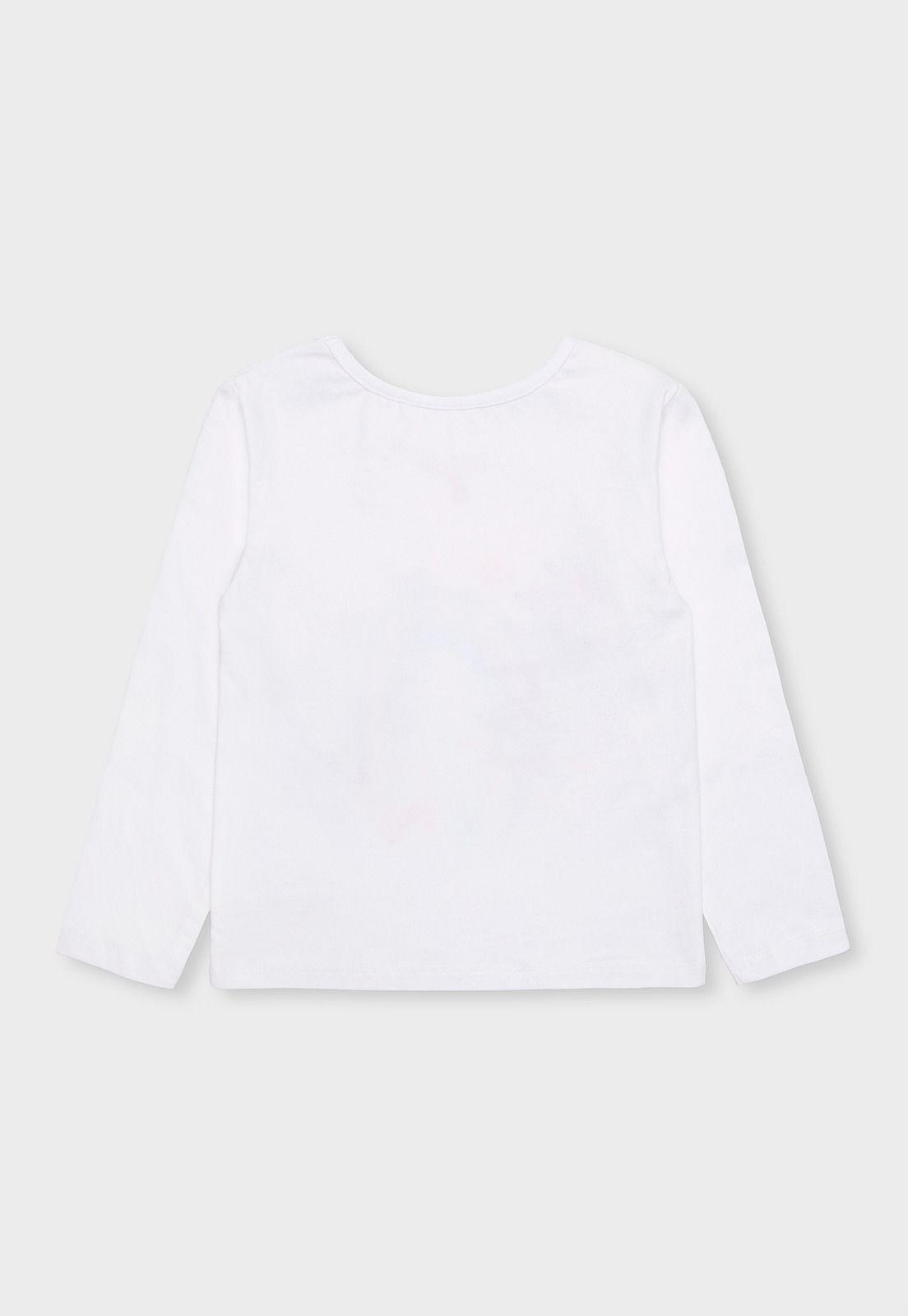 Polera De Manga Larga Niña Osito OPOAI25BL-1