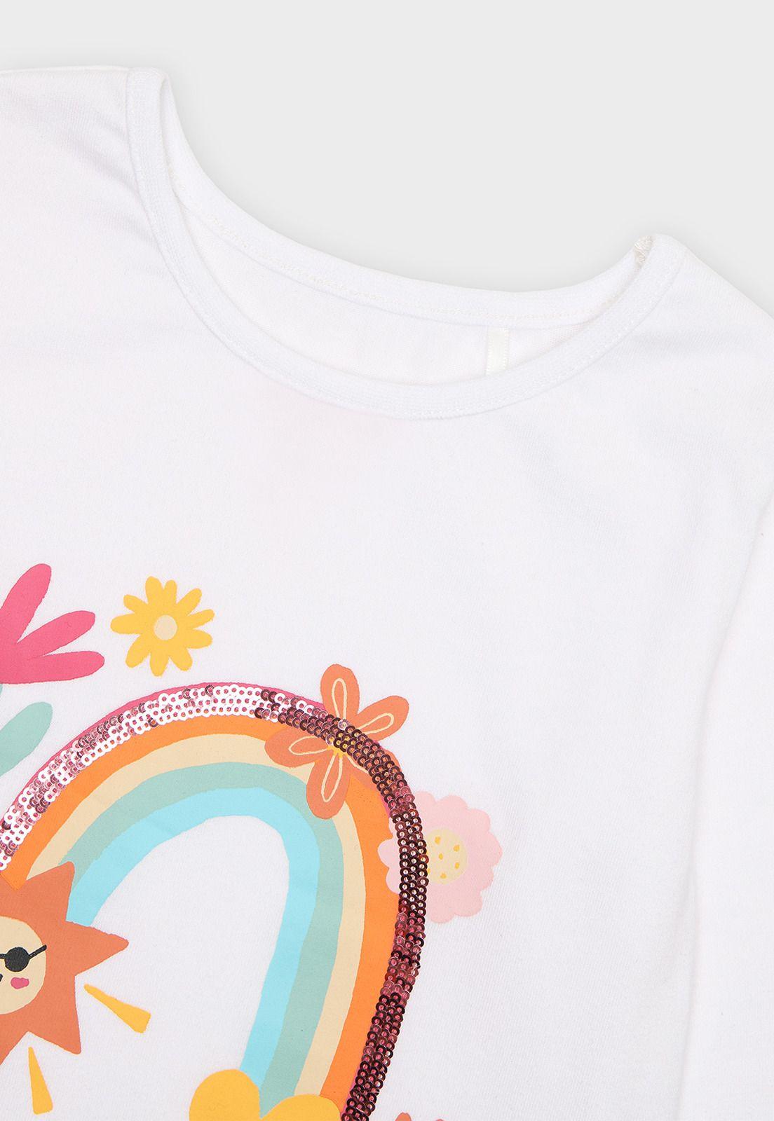 Polera De Manga Larga Niña Osito OPOAI25BL-2