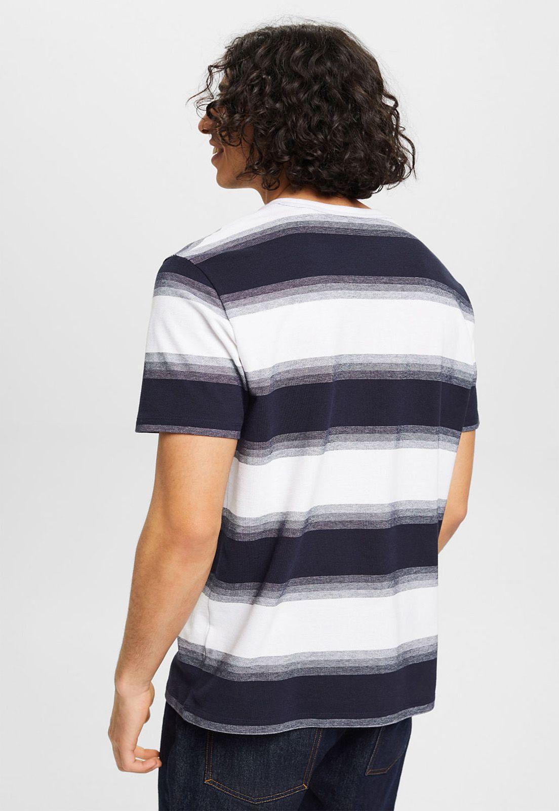 Polera A Rayas Manga Corta Hombre Esprit 023EE2K312-1