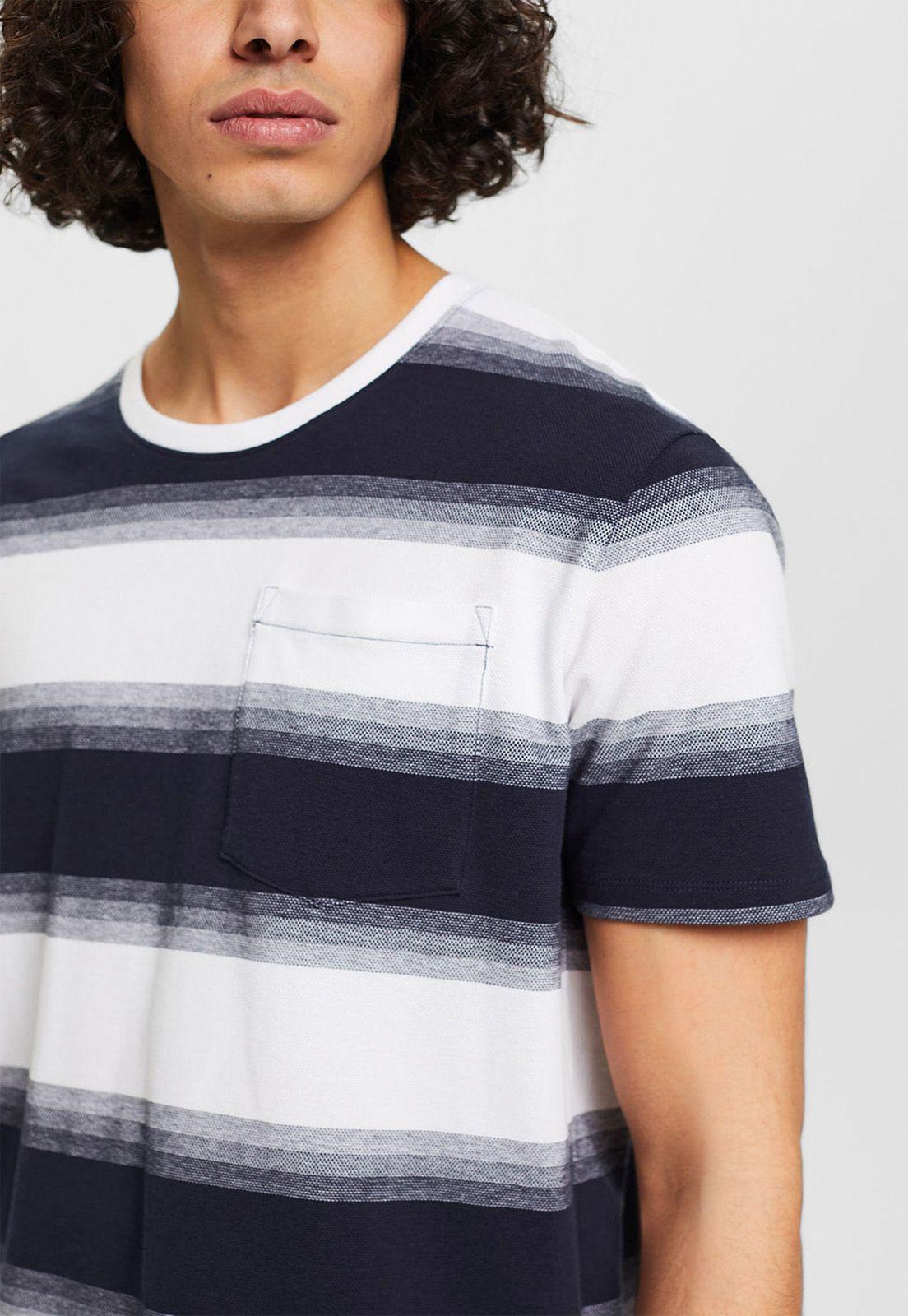 Polera A Rayas Manga Corta Hombre Esprit 023EE2K312-2