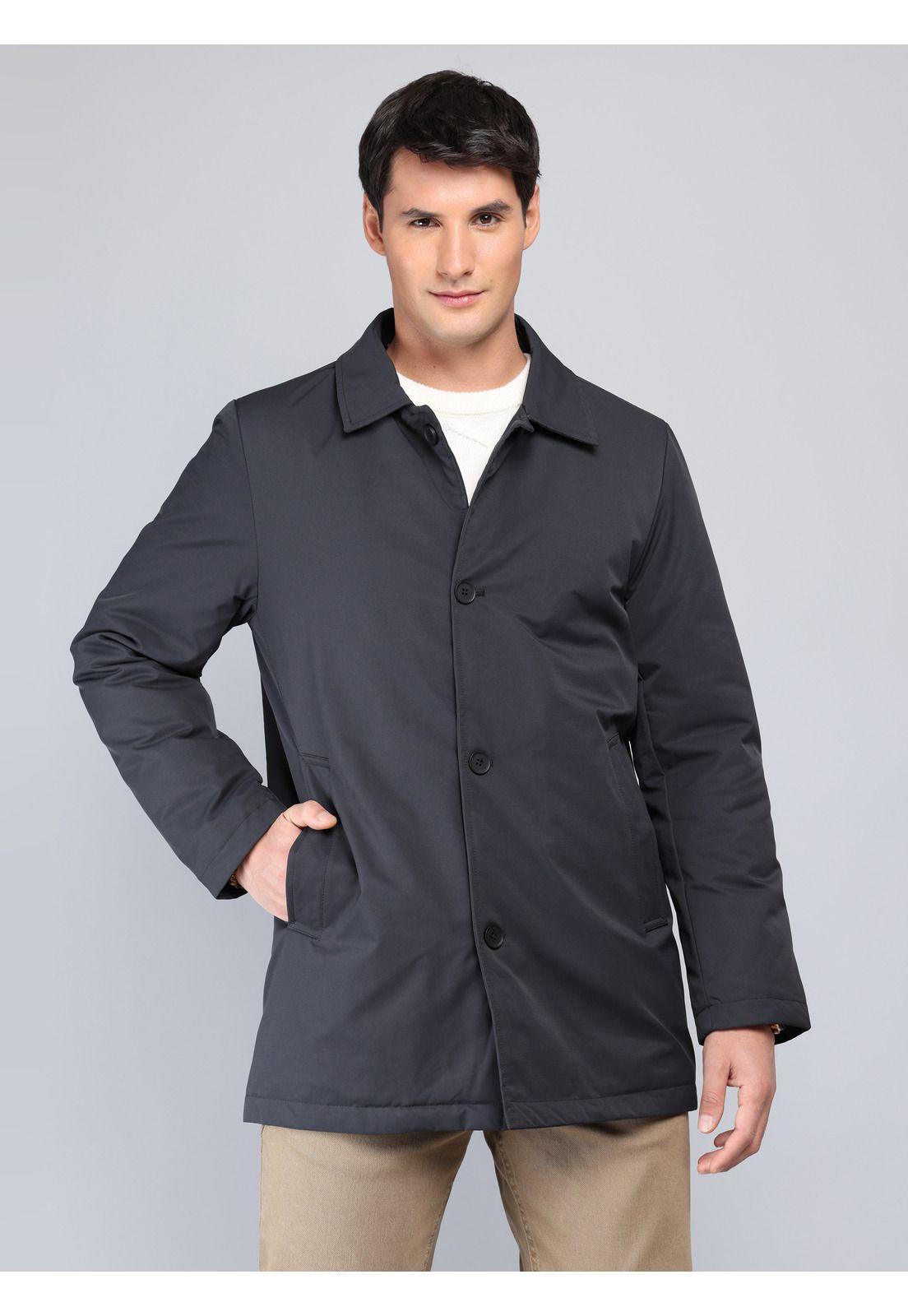 Chaqueta Lisa Regular Fit Azul Marino Soviet SCIG098NB-5