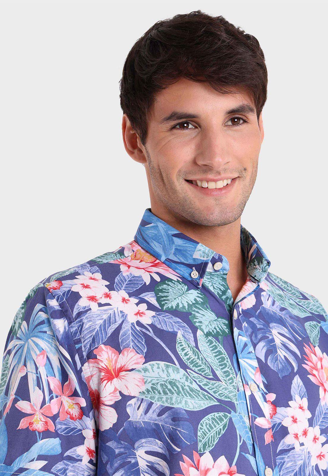 Camisa Floreada Manga Corta Arrow-3