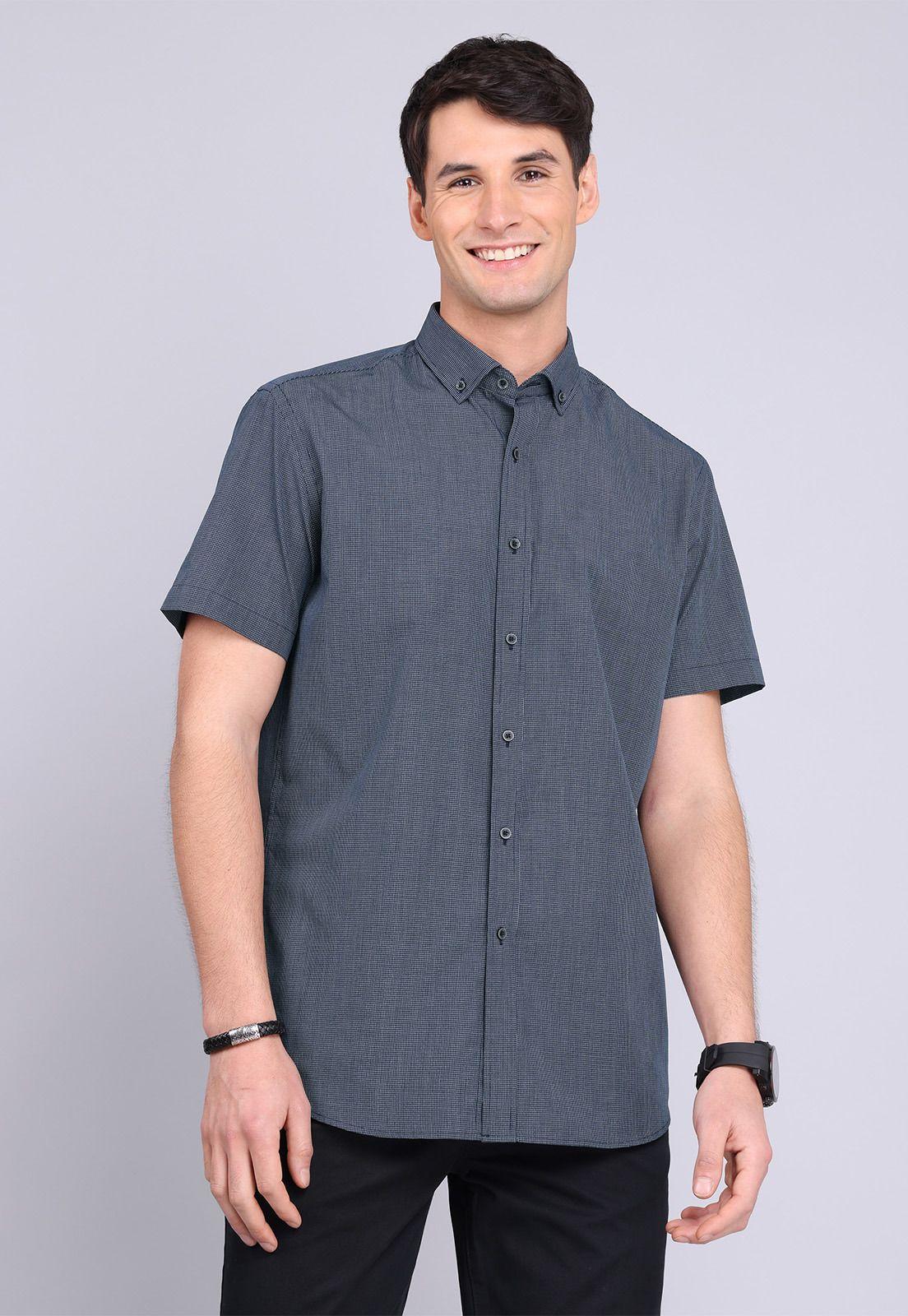 Camisa Cuadros Manga Corta  Guy Laroche GLBVF01NB-0