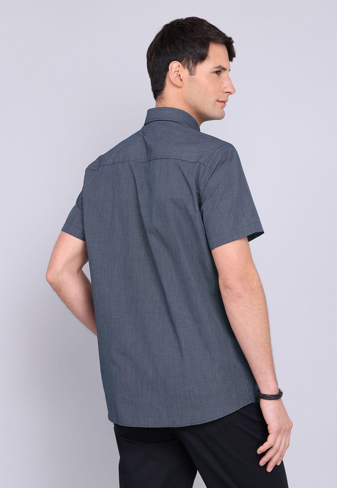 Camisa Cuadros Manga Corta  Guy Laroche GLBVF01NB-1