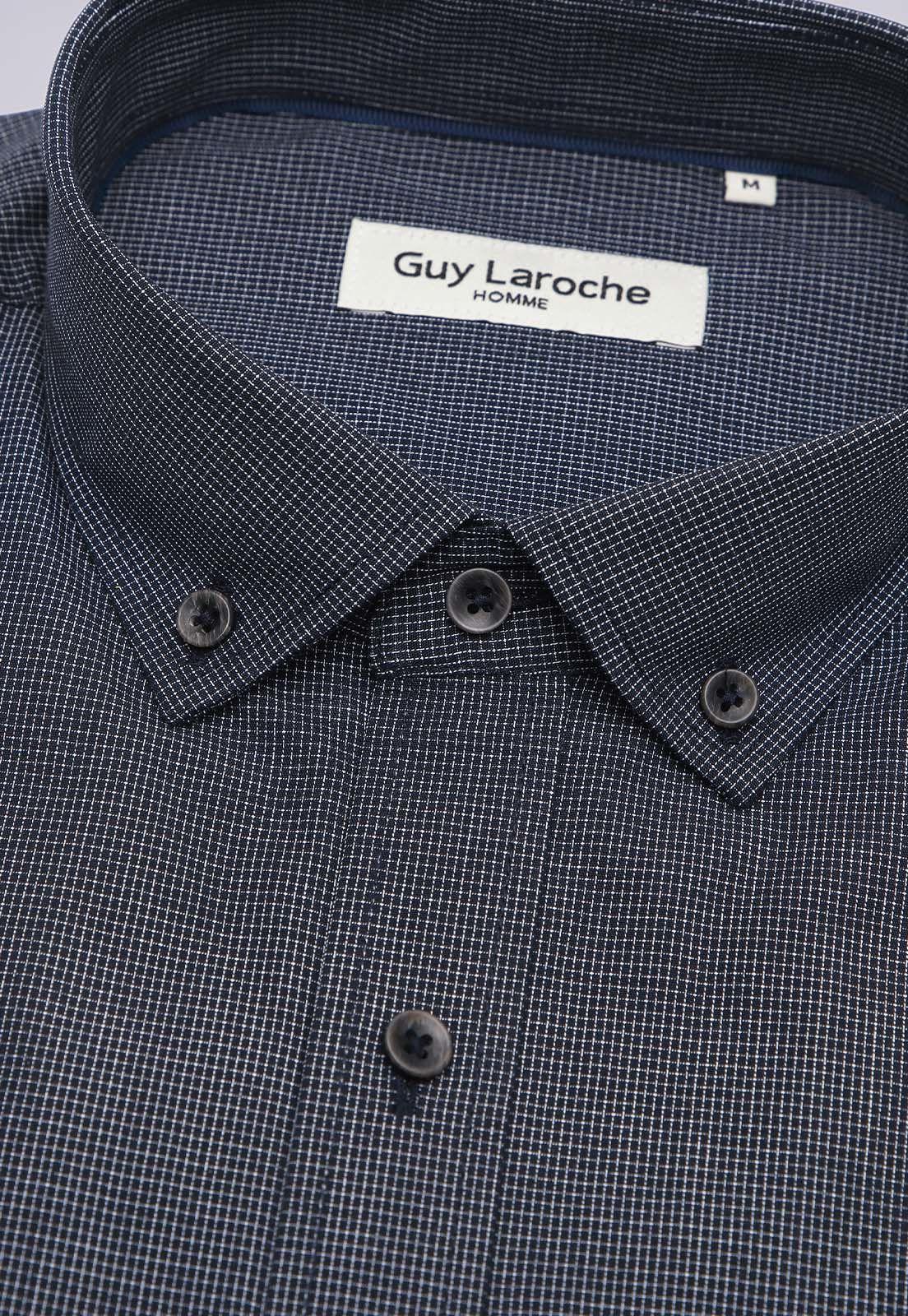 Camisa Cuadros Manga Corta  Guy Laroche GLBVF01NB-4