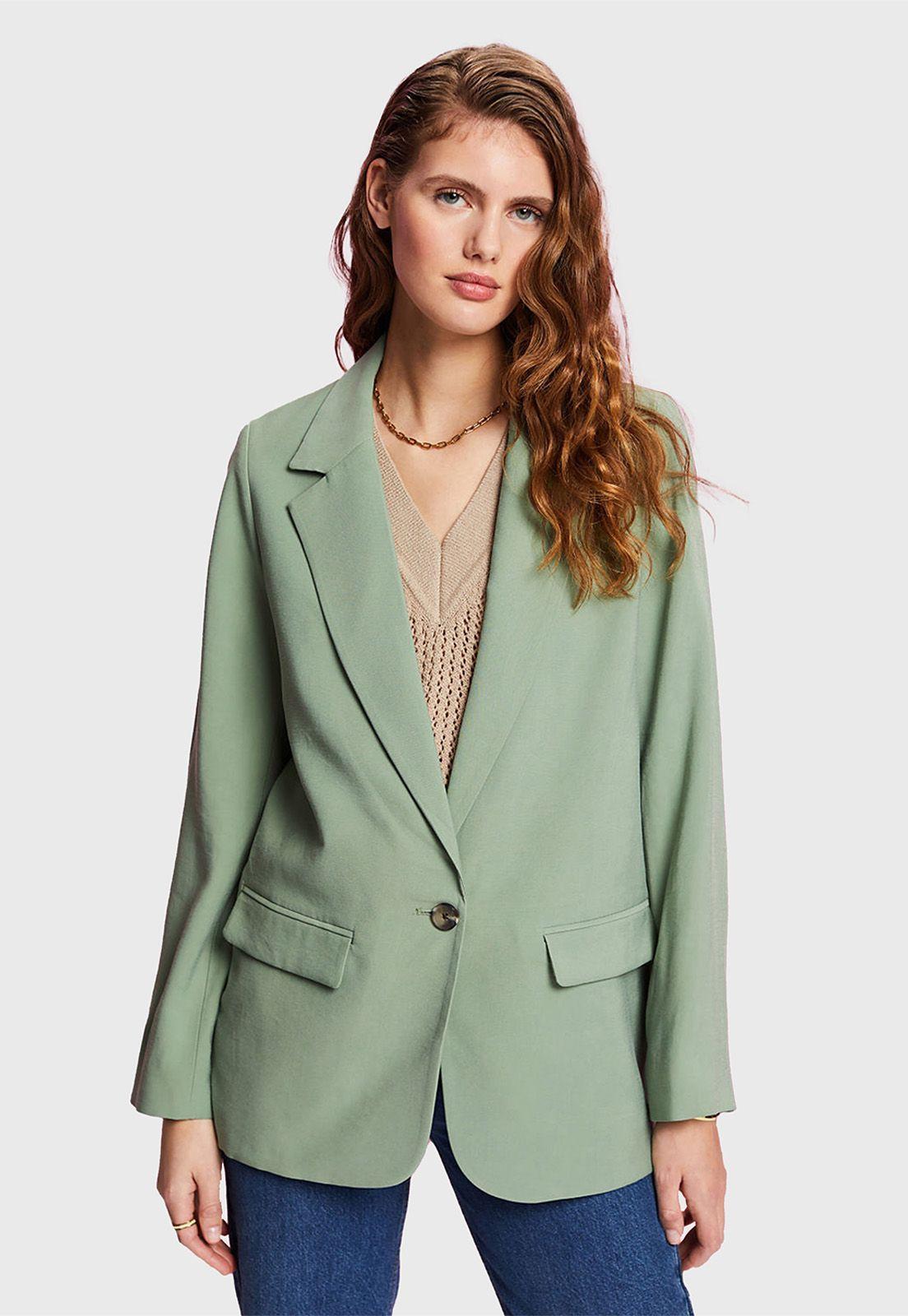 Blazer Holgado Mujer Esprit-0