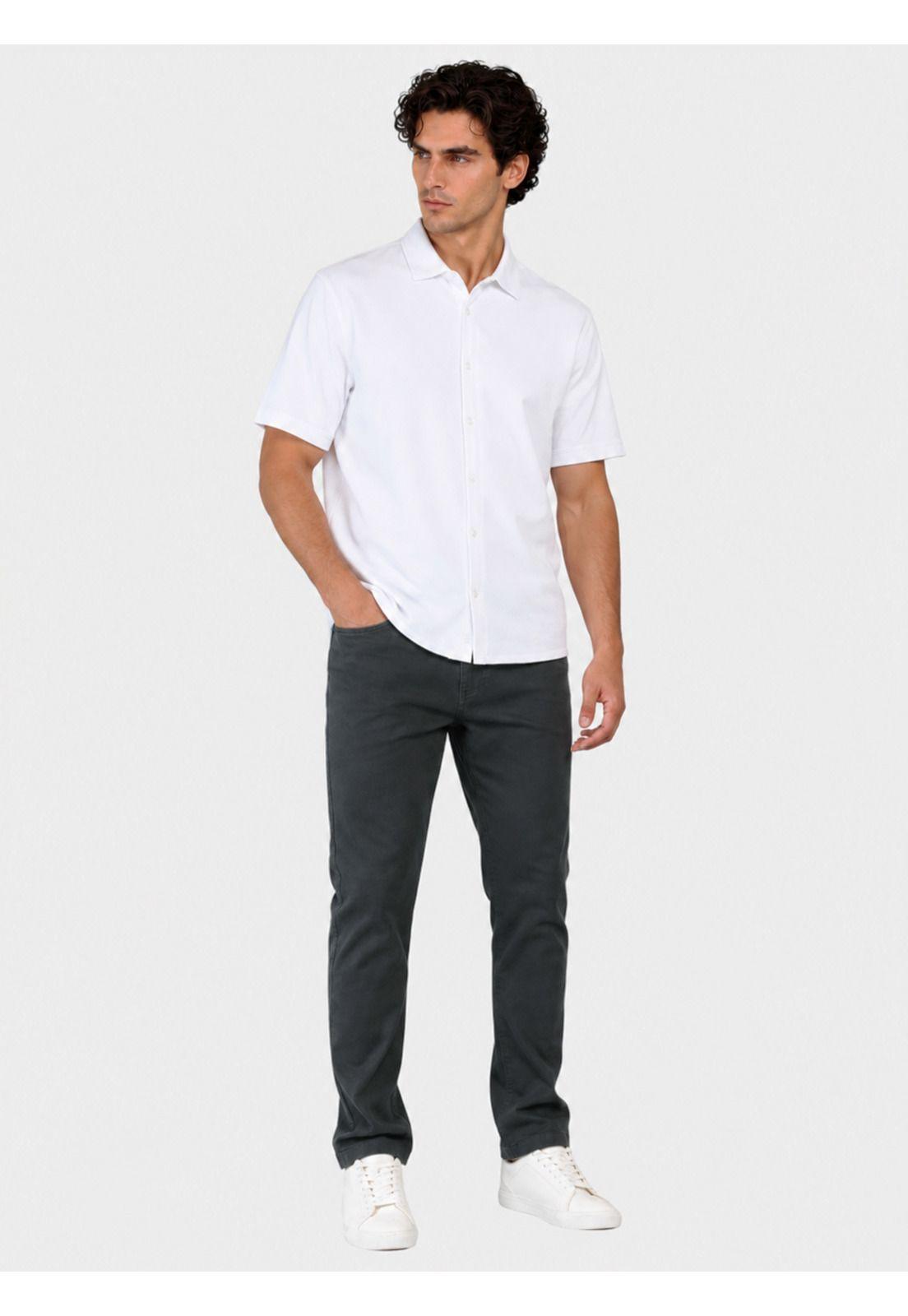 Camisa Pique Spandex Regular Fit Blanco Arrow CM34065BL-3