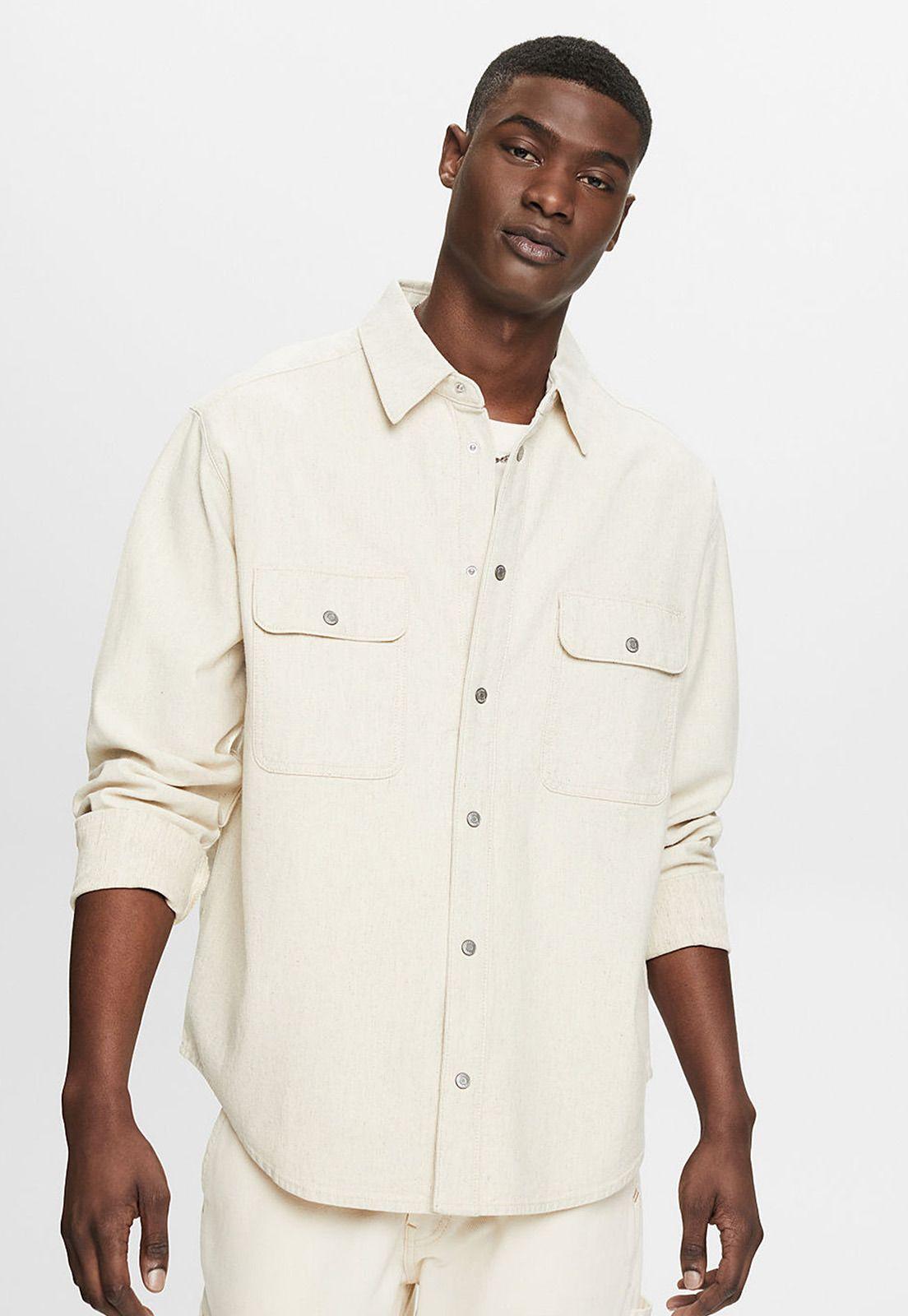 Sobrecamisa Práctica De Manga Larga Hombre Esprit 034EE2F310-0