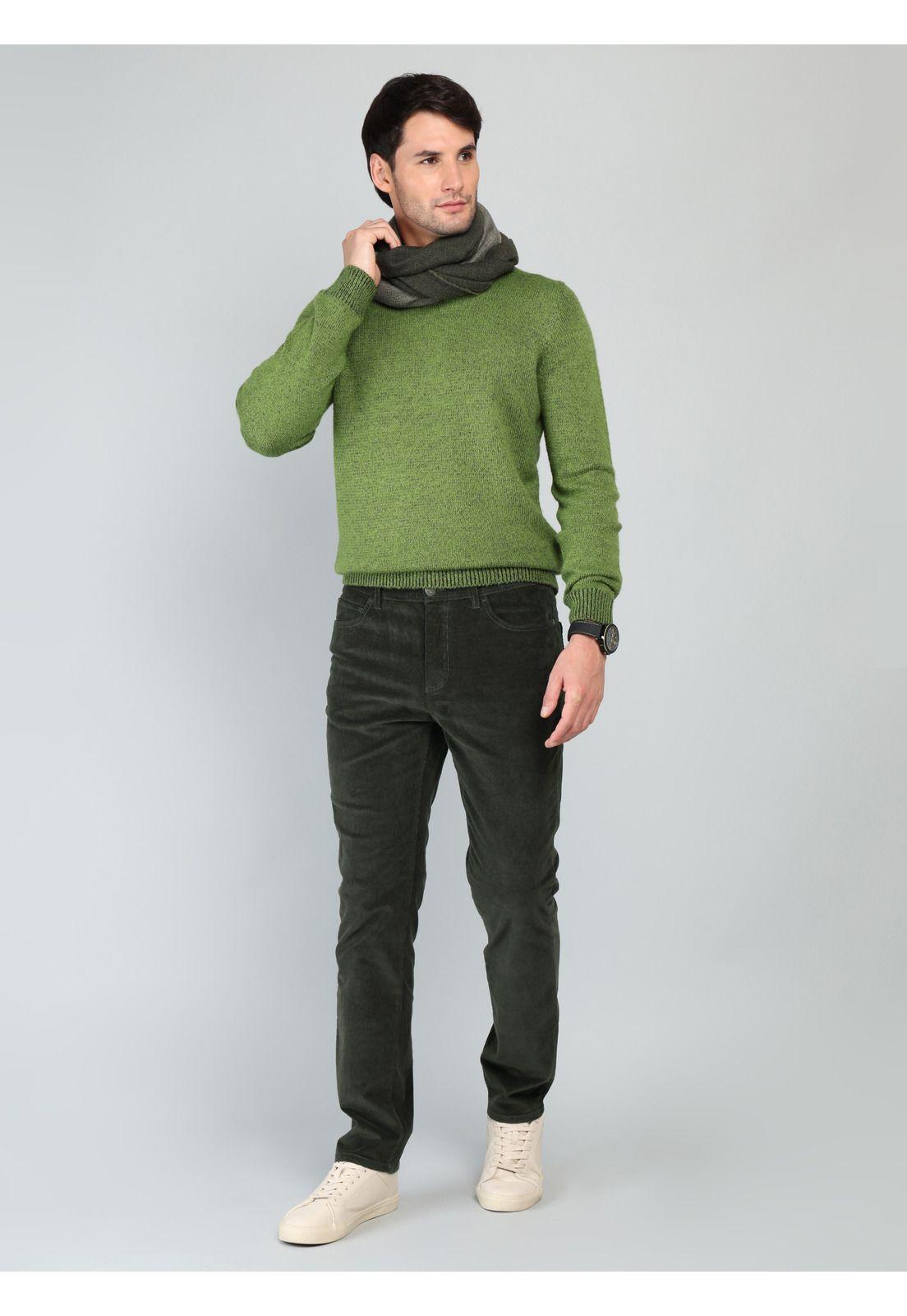 Pantalón Cotelé Spandex Regular Fit Verde Arrow PA33070VE-3