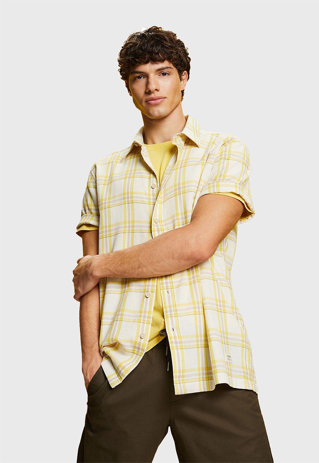 Camisa Manga Corta Hombre Esprit 063EE2F307-0