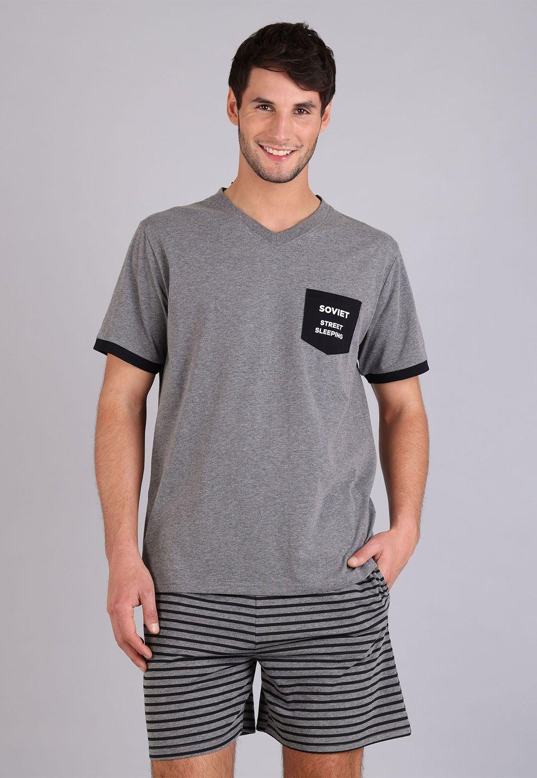 Pijama Corto Hombre Soviet SPH2406GR-0