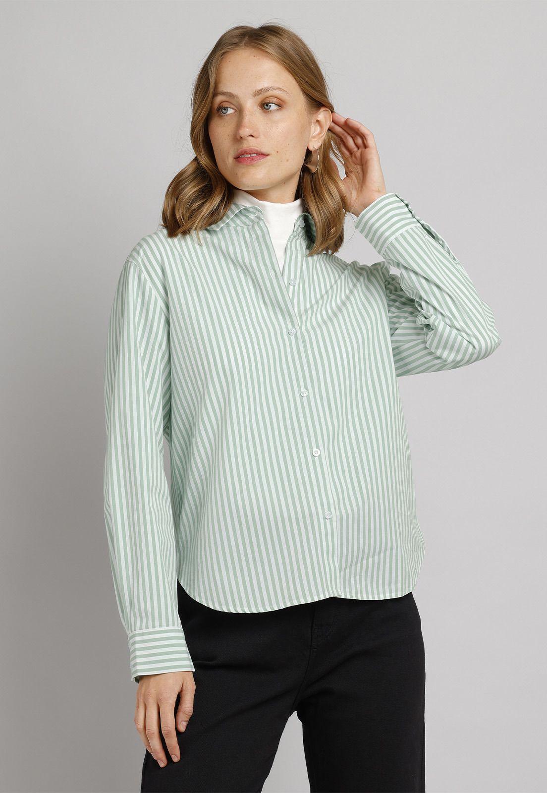 Blusa Camisera Rayada Mujer Esprit 119F008-0