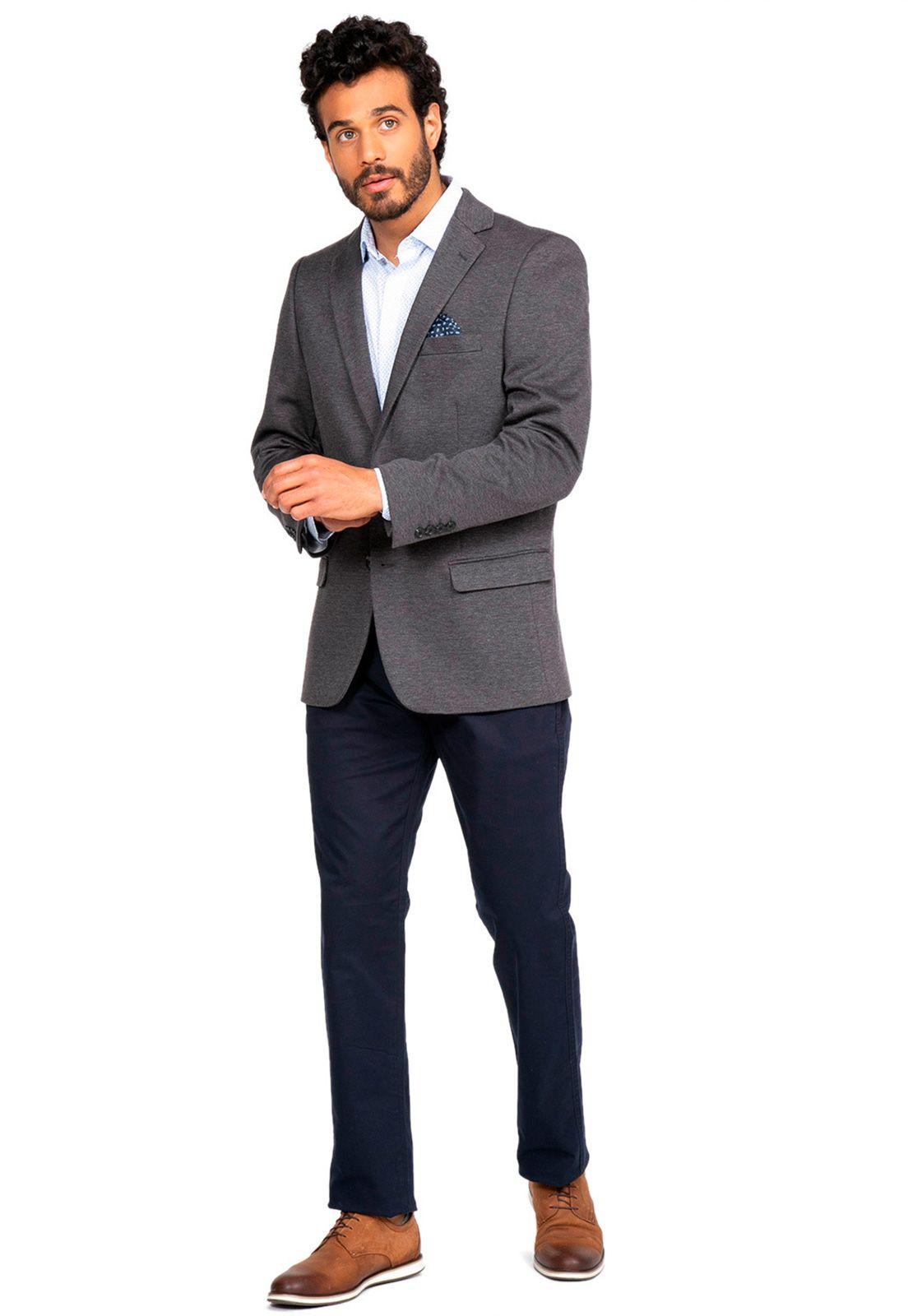 Blazer Casual Gris Guy Laroche-4