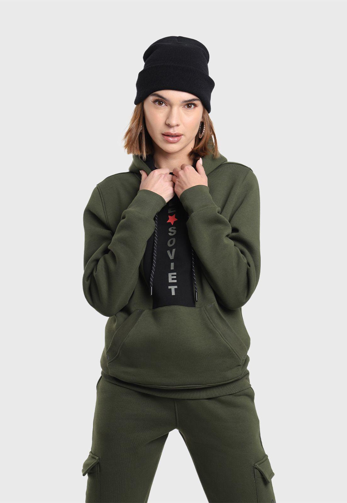 Poleron Mujer con Capucha Soviet SIPL27WVE-1