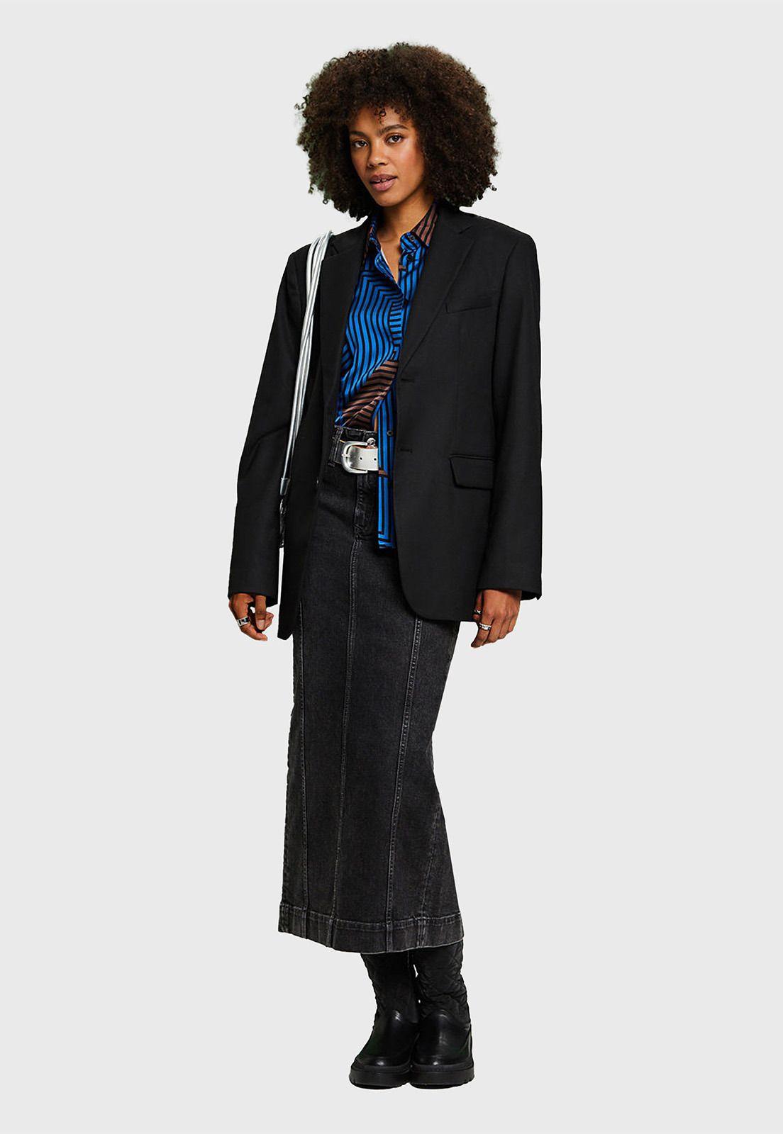 Blazer Oversize De Franela Mujer Esprit 103EE1G325-3