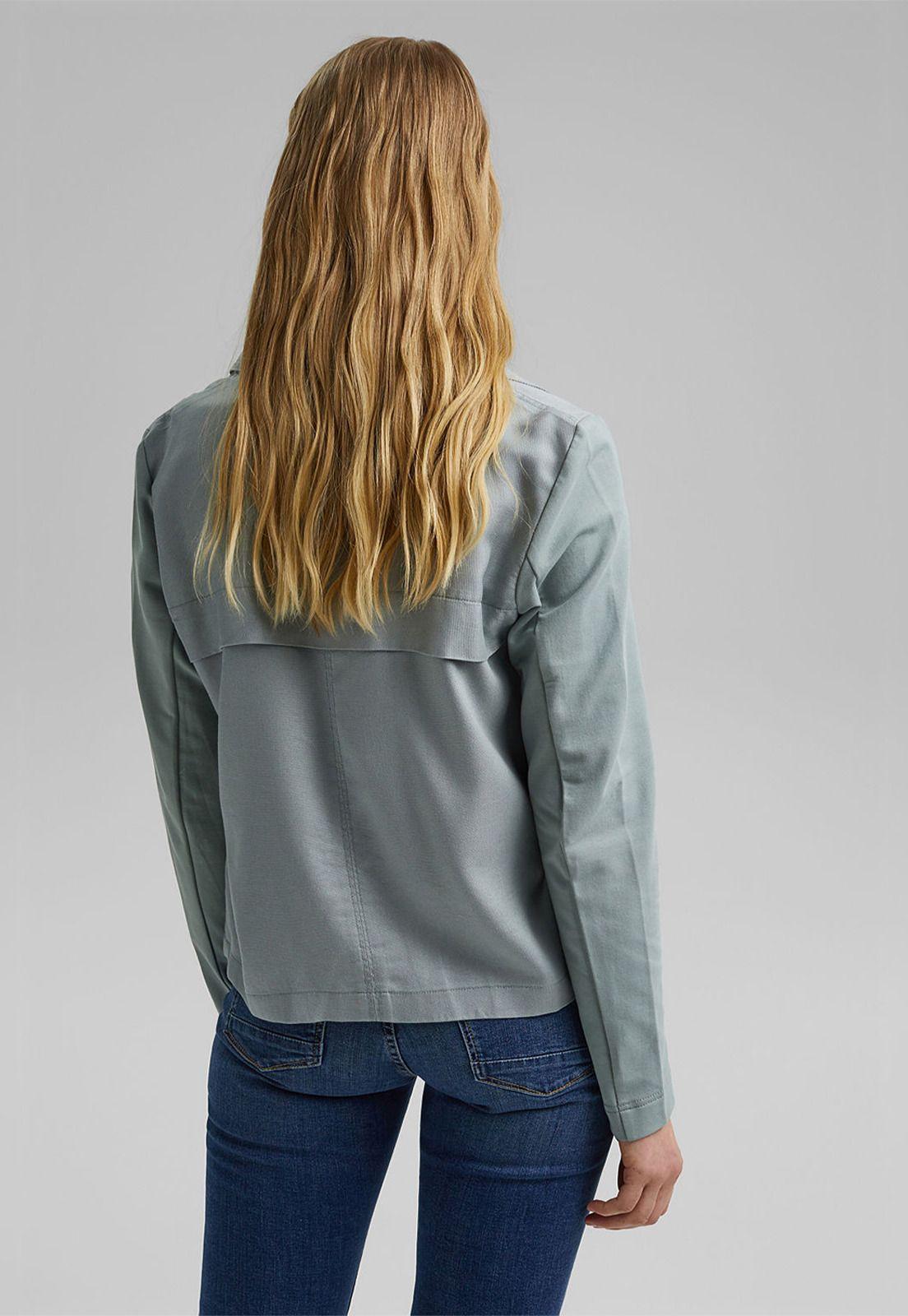 Chaqueta Mujer Estilo Biker En Tencel Esprit-1