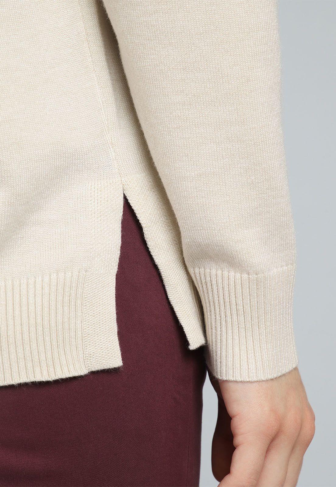 Sweater Largo Cuello Subido Mujer Esprit M000407-4