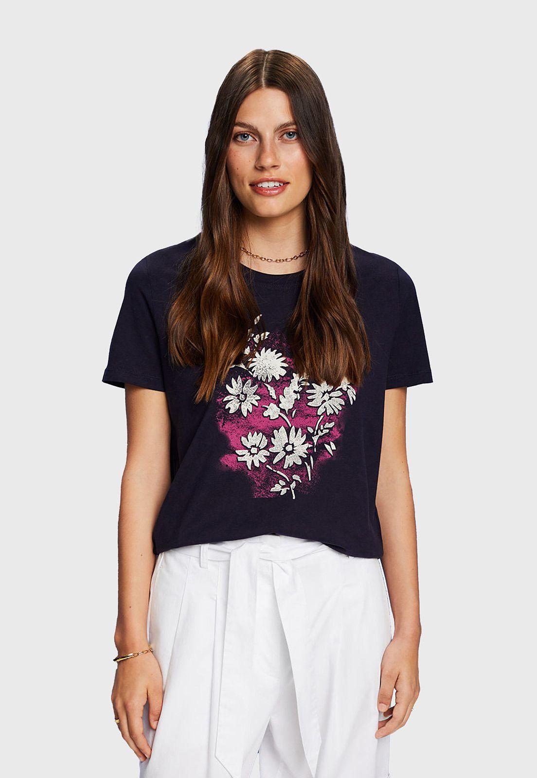 Polera Estampada Mujer Esprit 053CC1K318-0