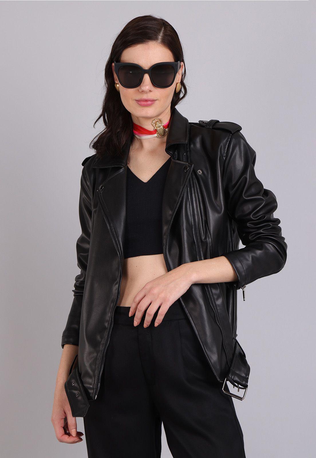 Chaqueta PU Mujer Soviet-0