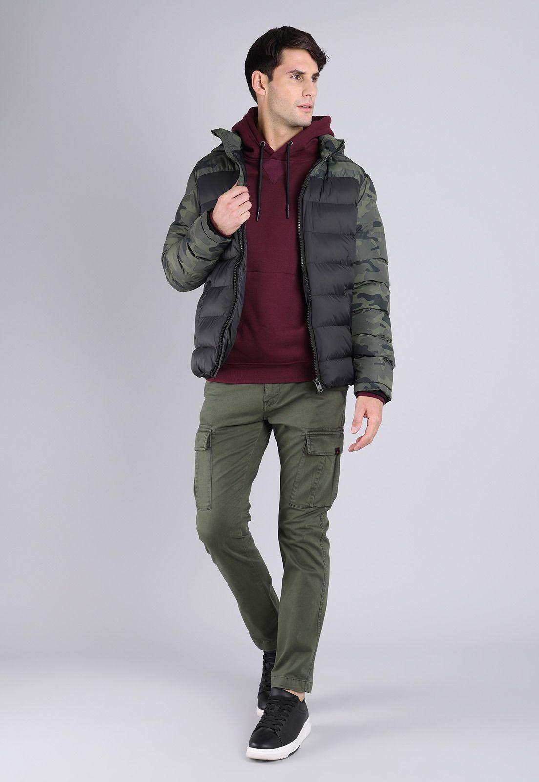 Parka Bicolor con Capucha Hombre Soviet SPKH701NE-3