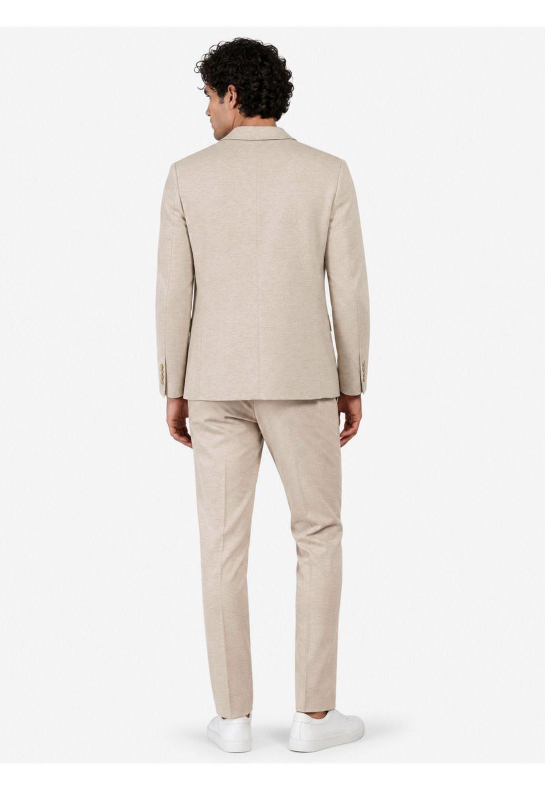 Traje Poli Viscosa Tailored Fit Beige Arrow AM34020BE-1