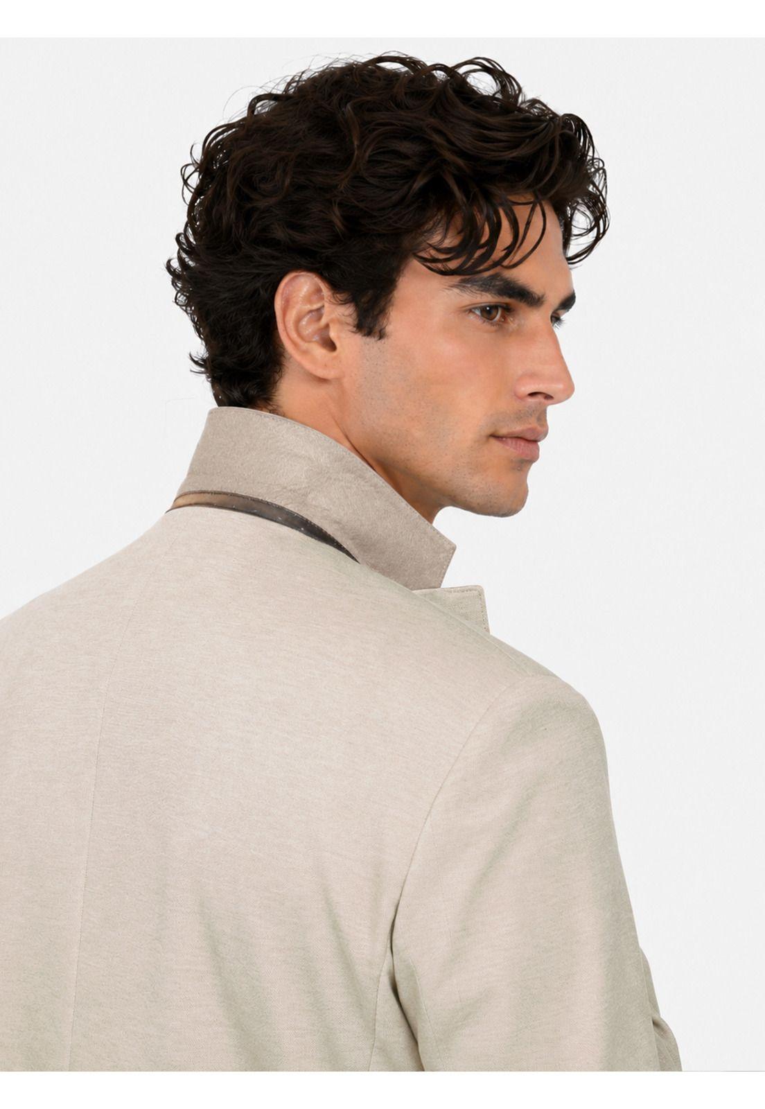 Traje Poli Viscosa Tailored Fit Beige Arrow AM34020BE-4
