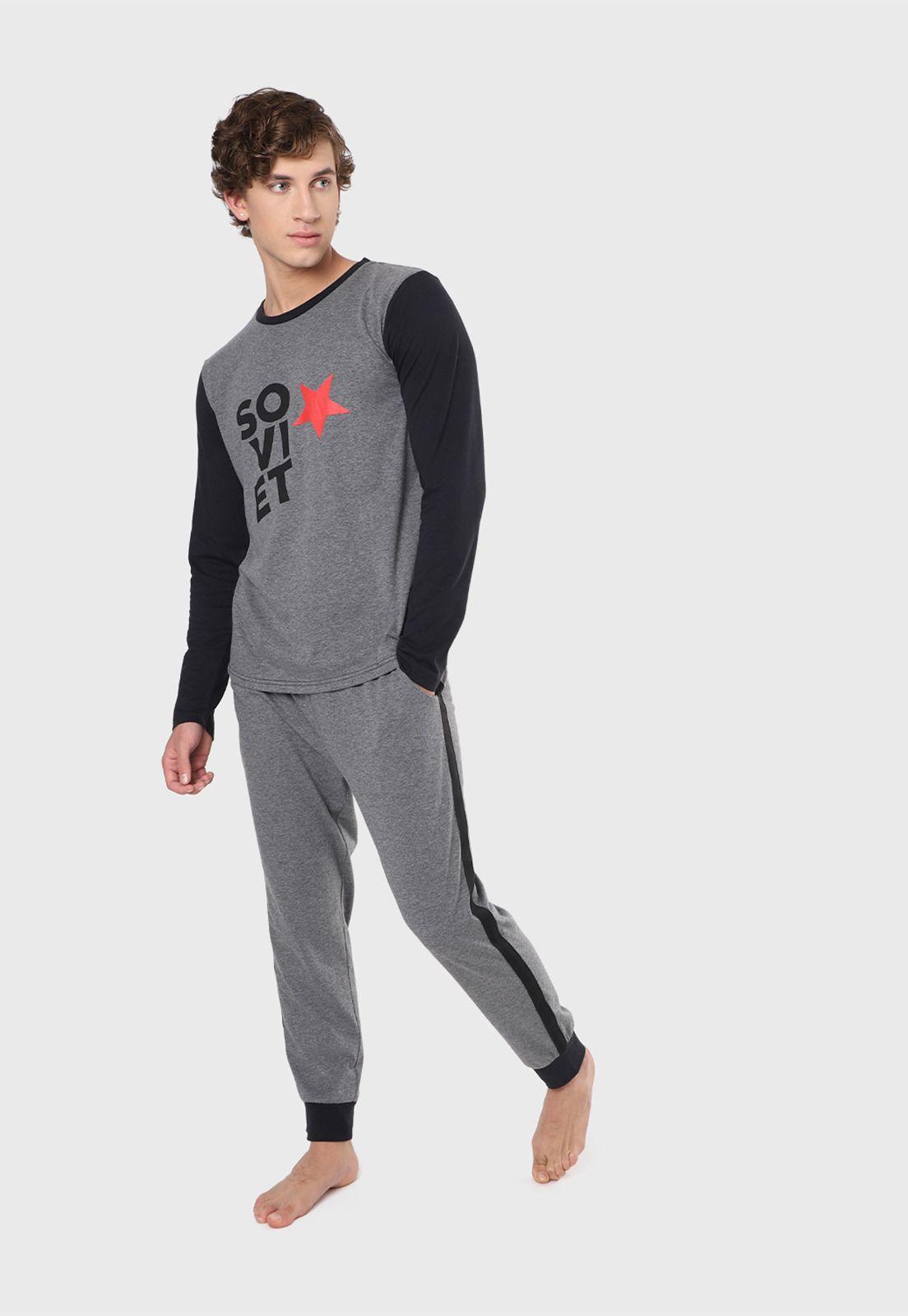 Pijama Hombre Manga Larga Soviet SPH2W06GO-0