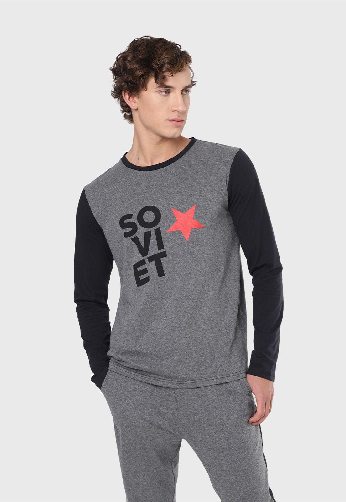 Pijama Hombre Manga Larga Soviet SPH2W06GO-2