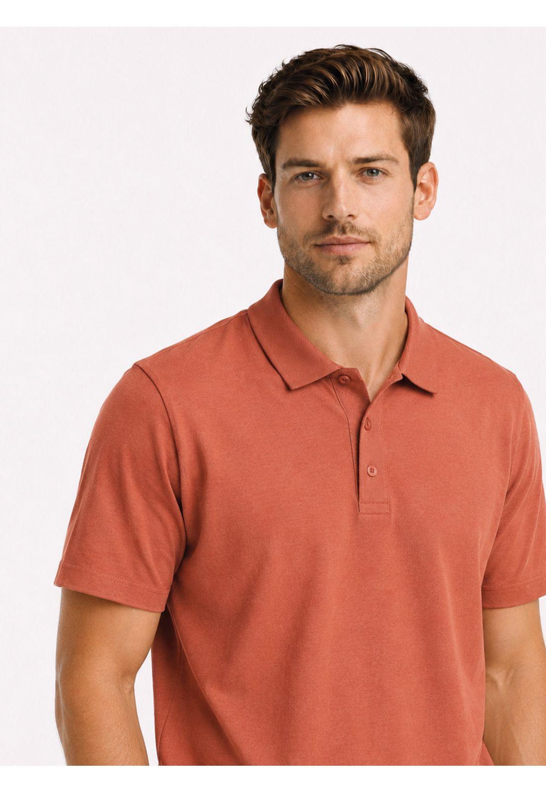Polera Stone Wash Regular Fit Terracota Arrow PO34032TE-2