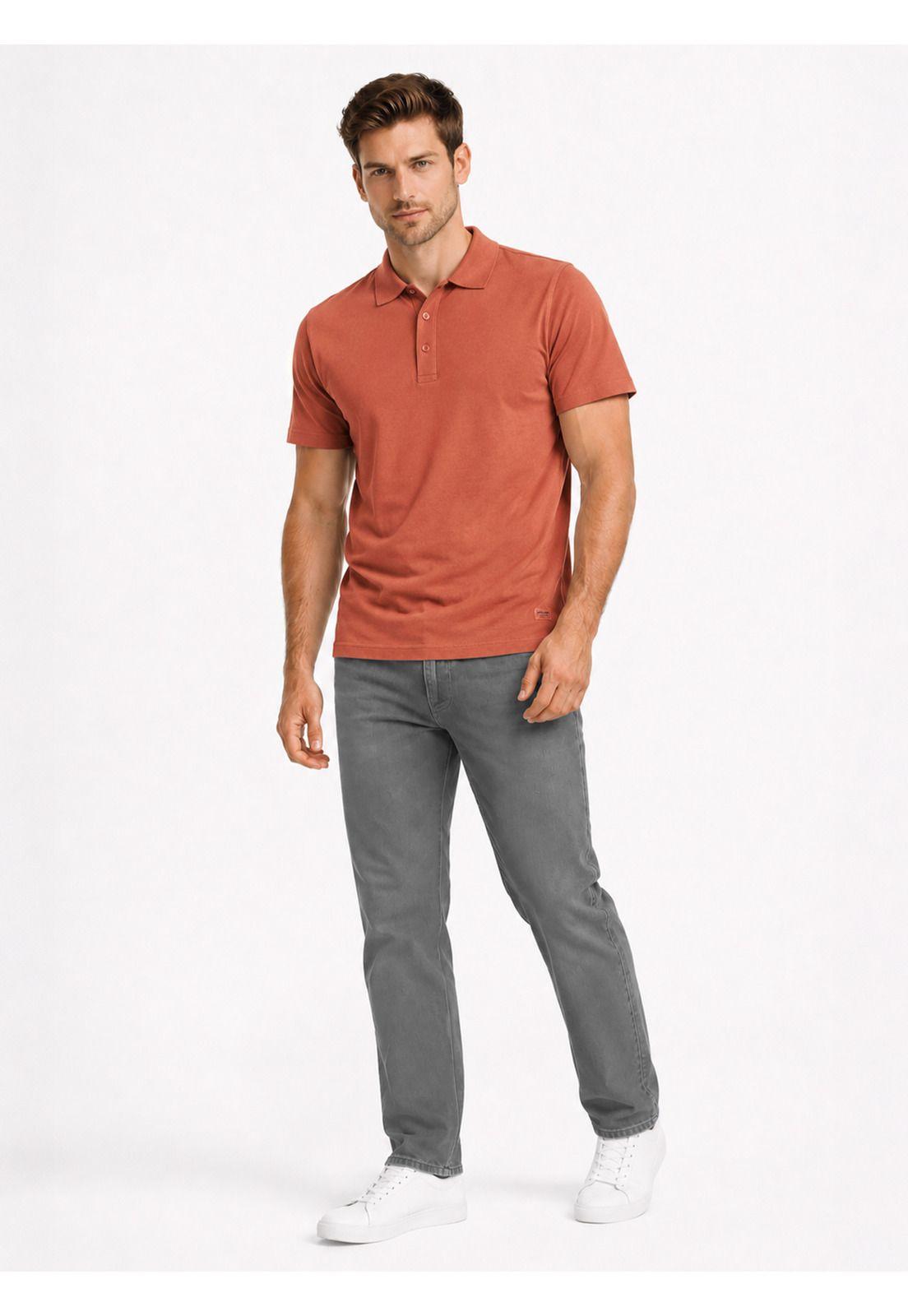 Polera Stone Wash Regular Fit Terracota Arrow PO34032TE-3