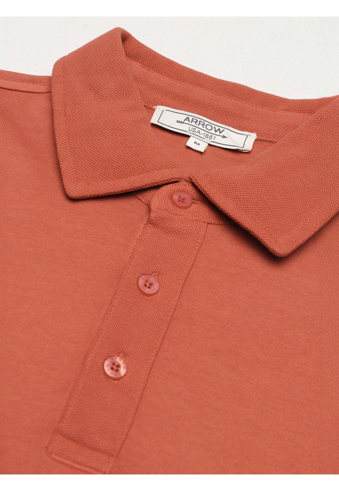 Polera Stone Wash Regular Fit Terracota Arrow PO34032TE-4