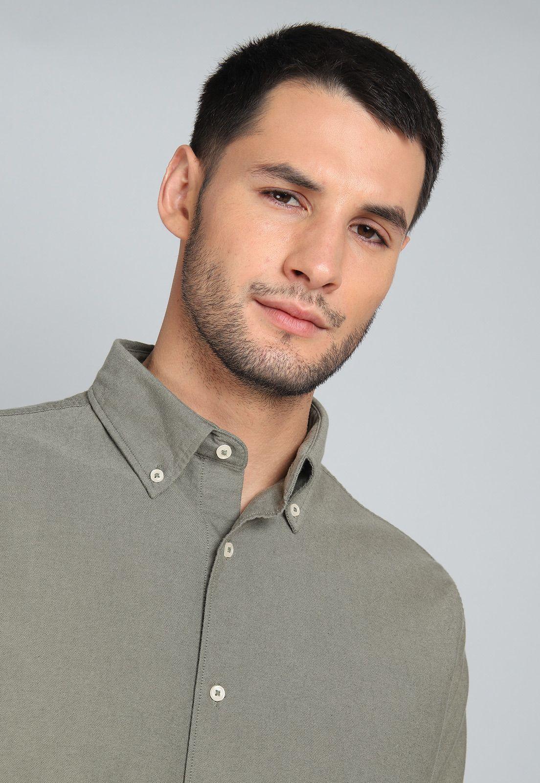 Camisa Oxford Manga Larga Arrow CM31063VE-2