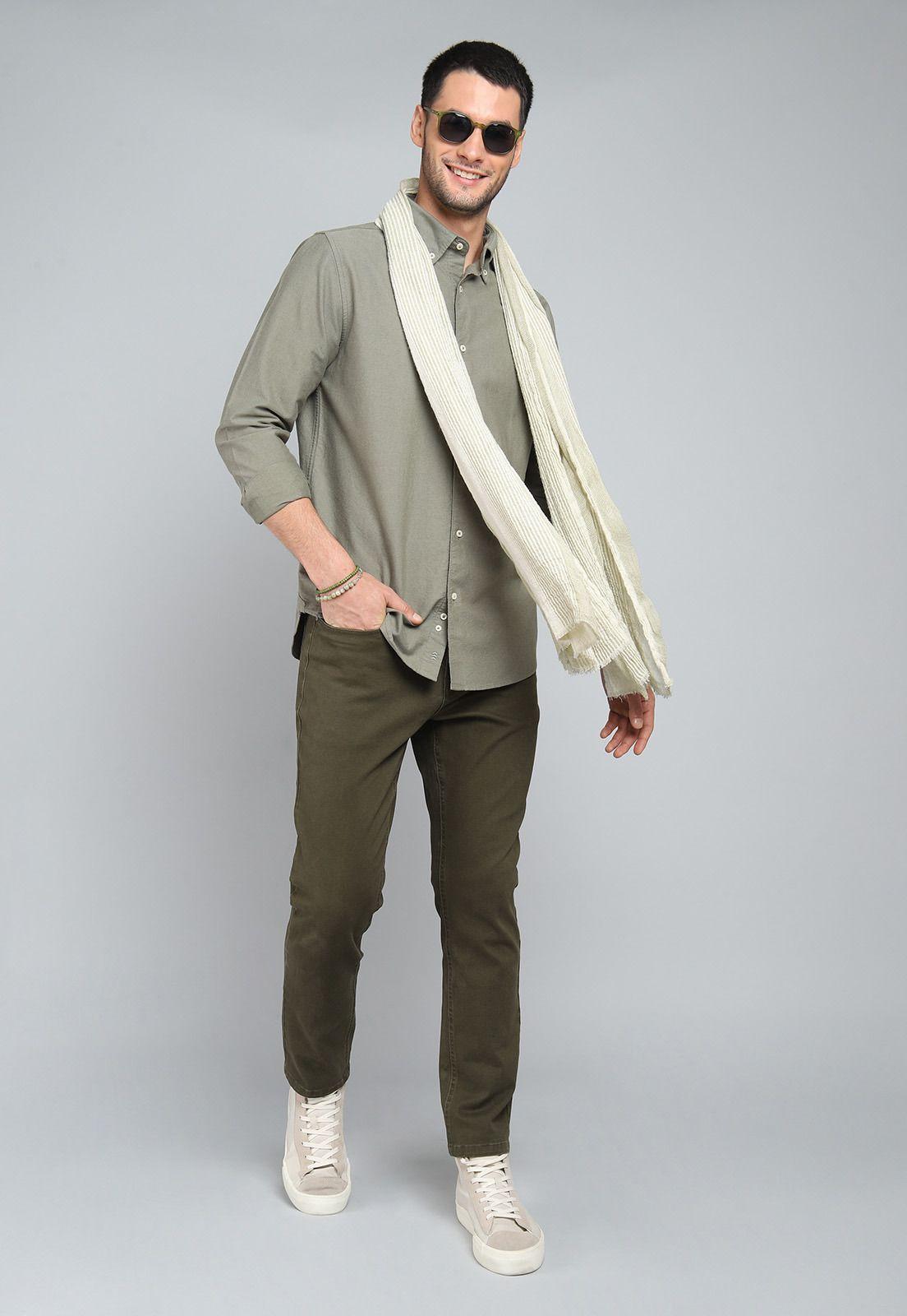 Camisa Oxford Manga Larga Arrow CM31063VE-3