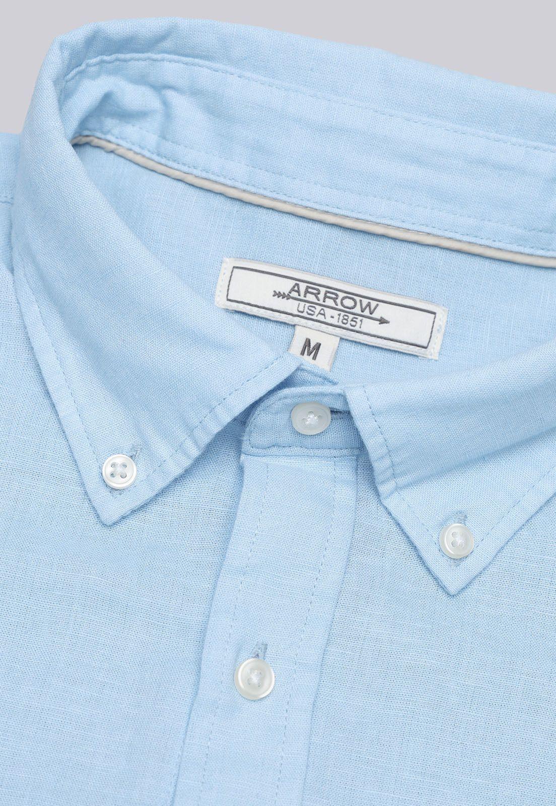 Camisa De Lino y Algodón Arrow-4