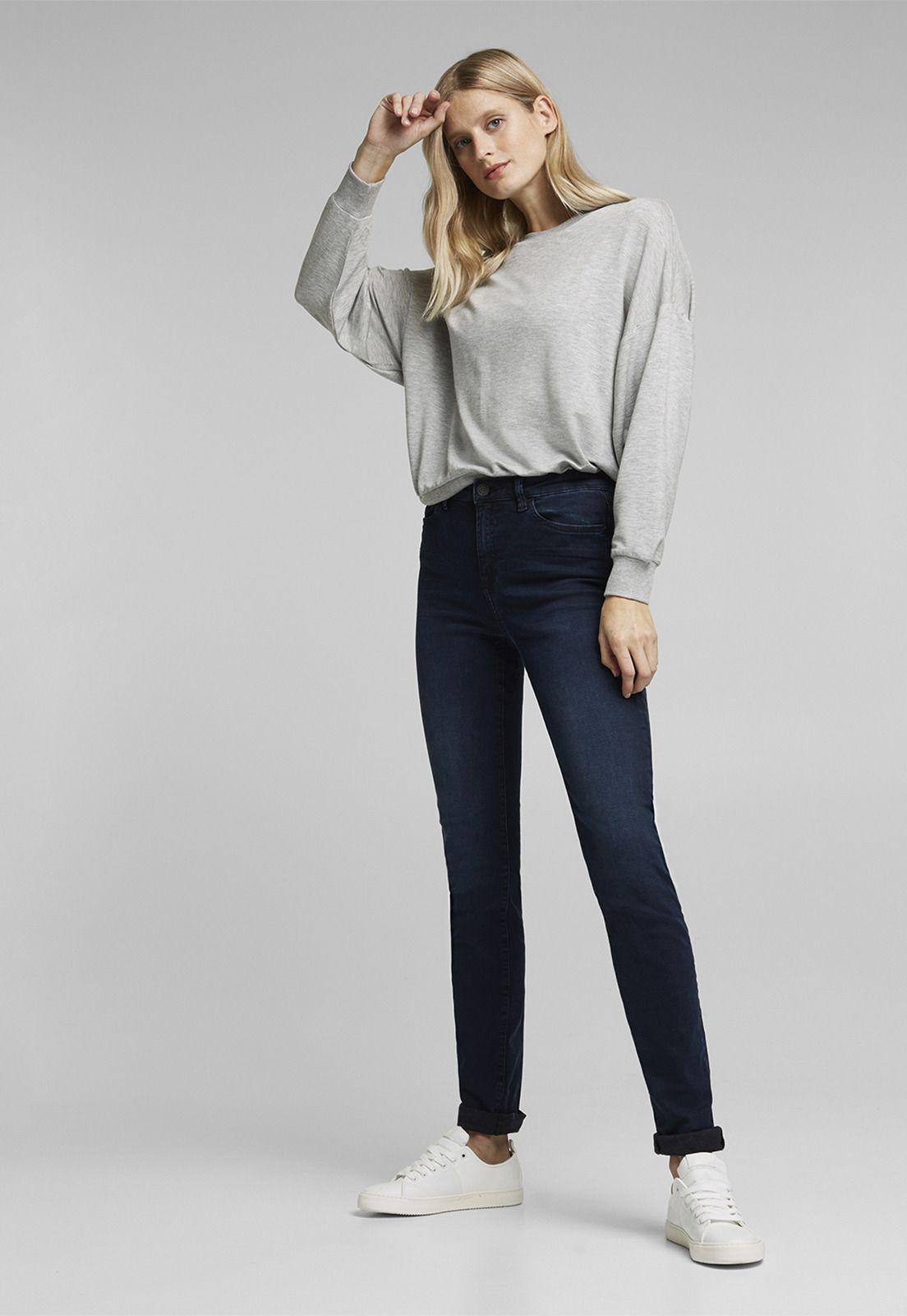 Jeans Mujer Slim High Rise Esprit-0