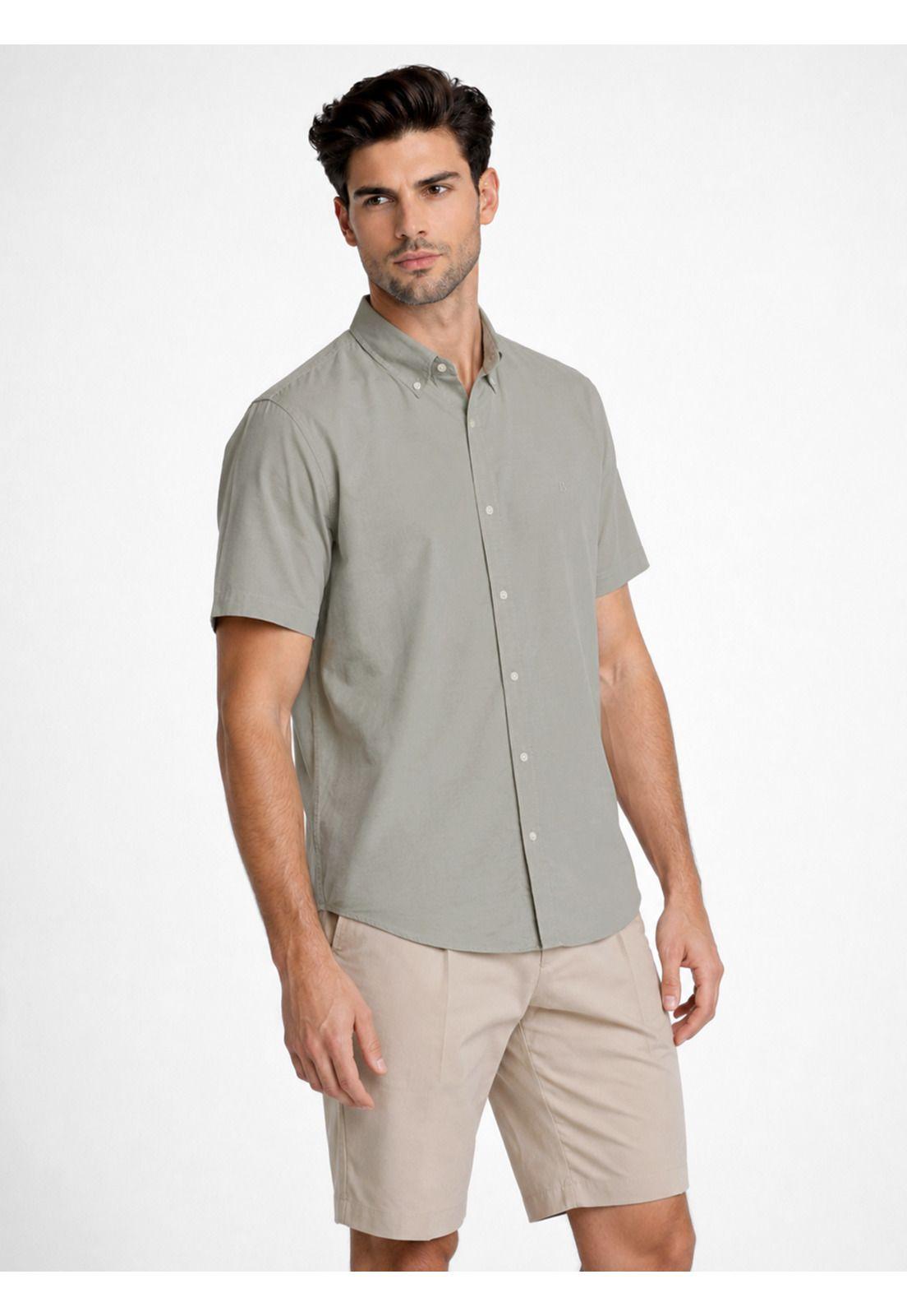 Camisa Lisa Regular Fit Verde Piero Butti PBDVF61VE-0