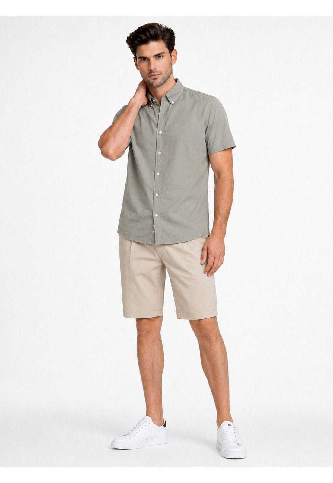 Camisa Lisa Regular Fit Verde Piero Butti PBDVF61VE-3