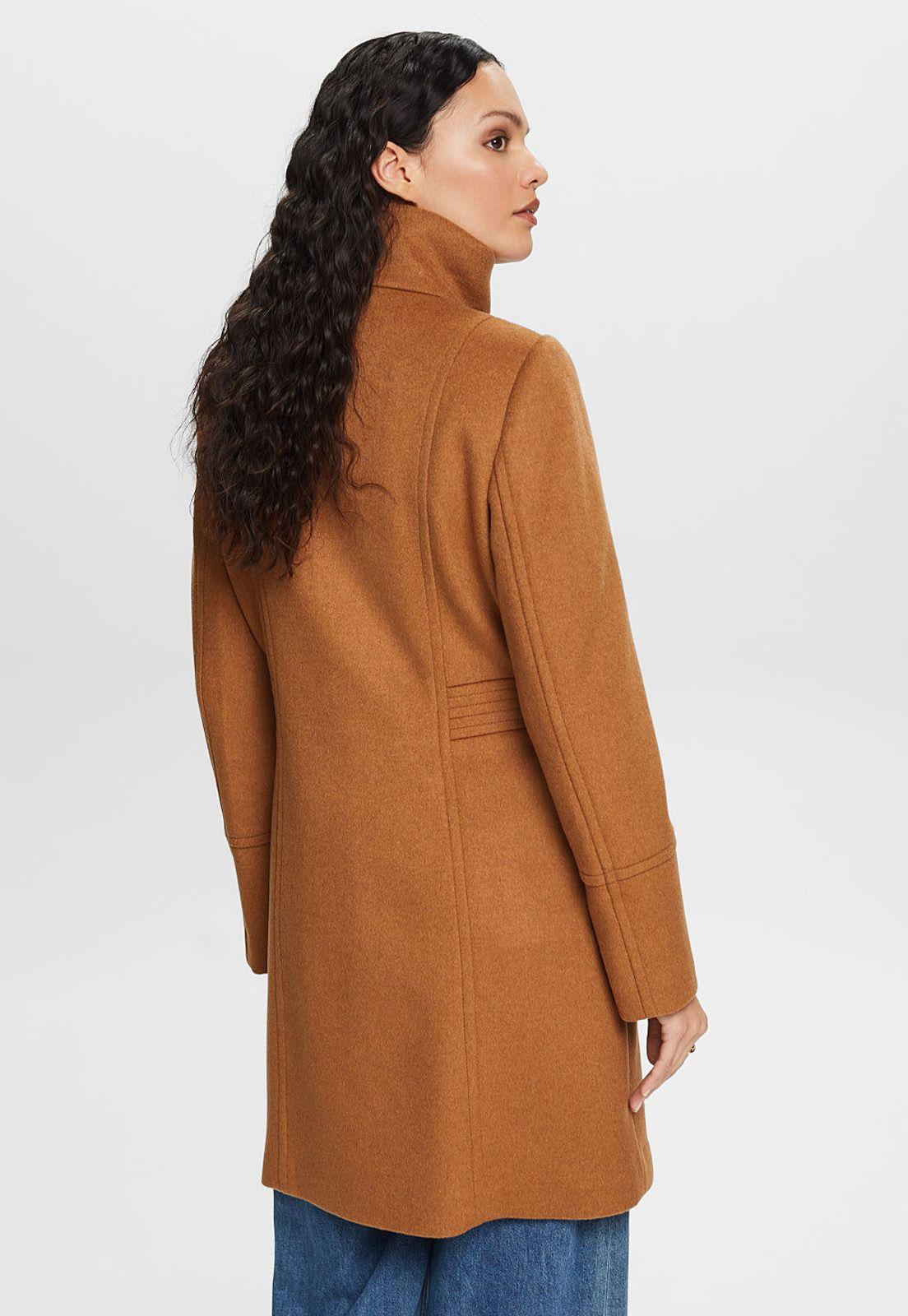 Abrigo con cierre alto y bolsillos abiertos Mujer Esprit-1