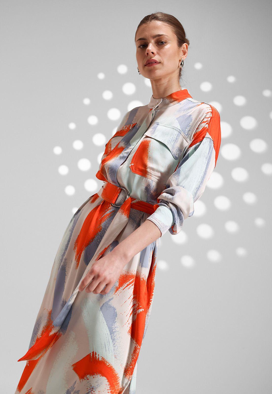 Vestido Camisero Estampado Mujer Esprit 024EE1E330-0