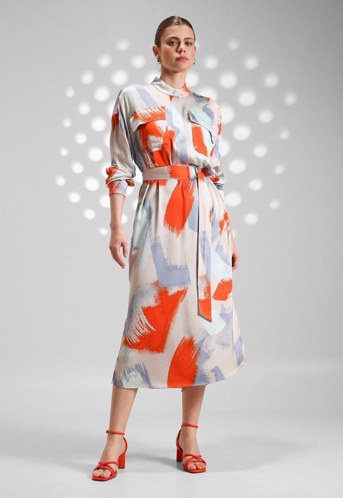 Vestido Camisero Estampado Mujer Esprit 024EE1E330-1