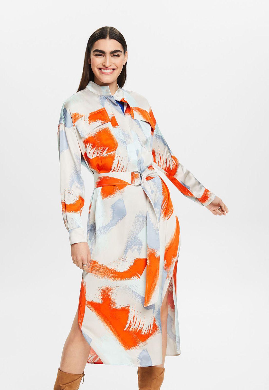 Vestido Camisero Estampado Mujer Esprit 024EE1E330-2