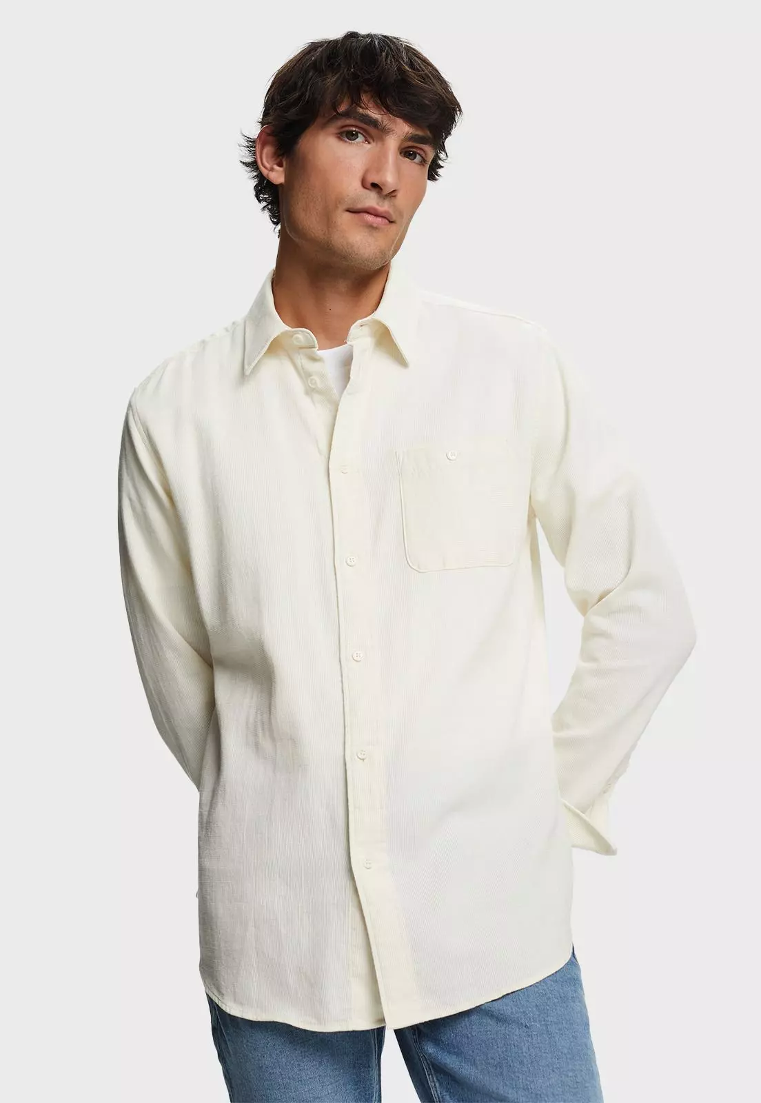 Camisa Manga larga Slim Fit Hombre Esprit 083EE2F304-2