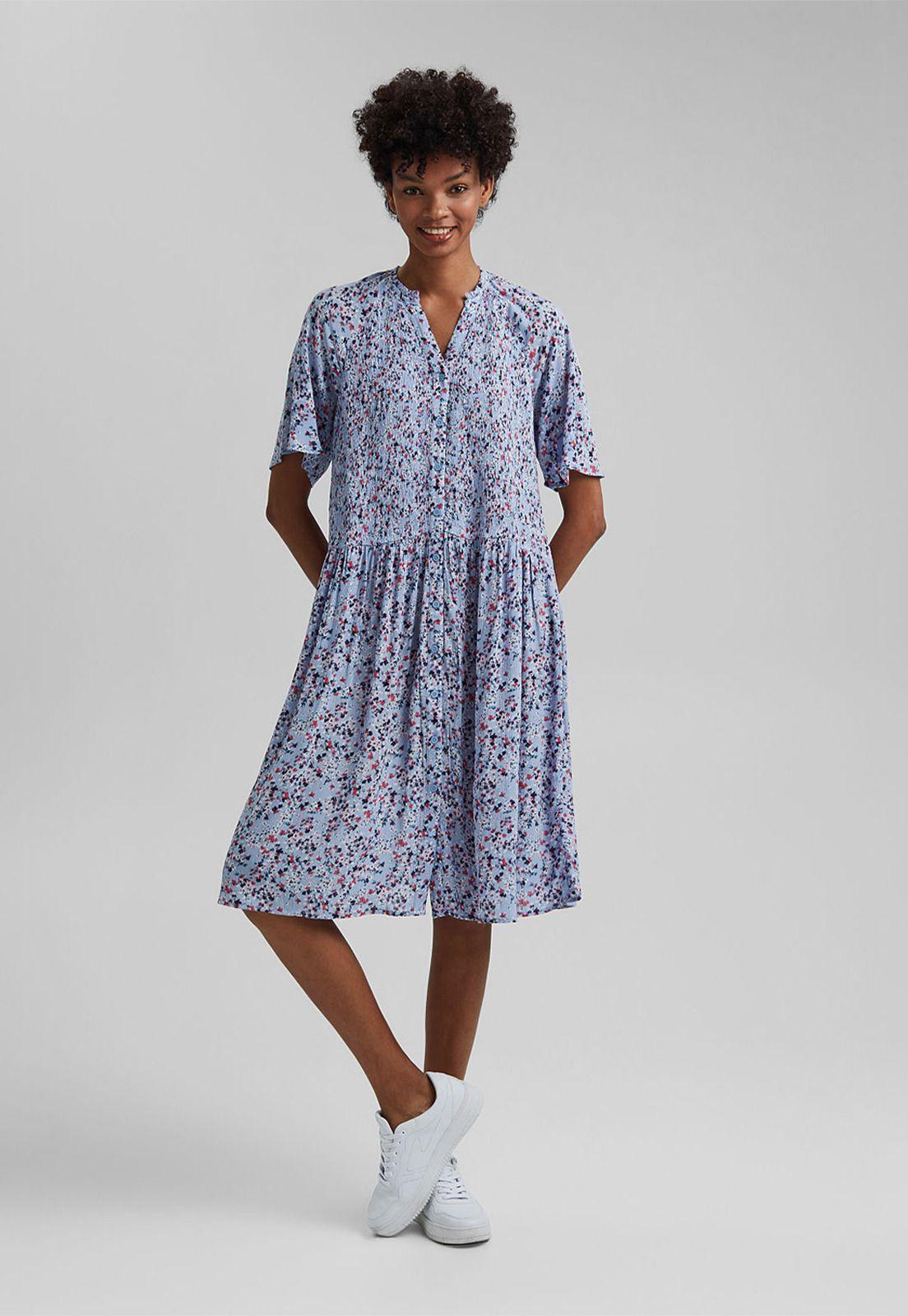 Vestido Con Estampado De Flores Esprit-0